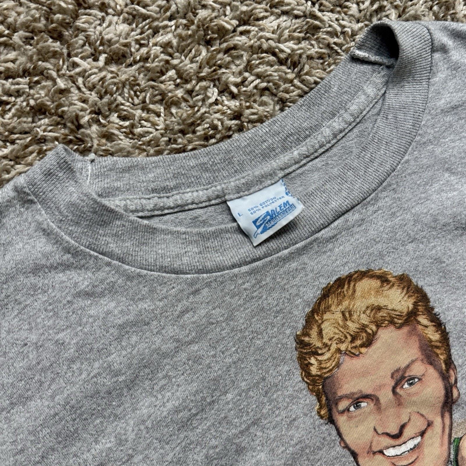 NBA × Salem Sportswear × Vintage Vintage Jack Sikma Milwaukee Bucks Caricature T-Shirt Salem Size US S / EU 44-46 / 1 - 7 Thumbnail