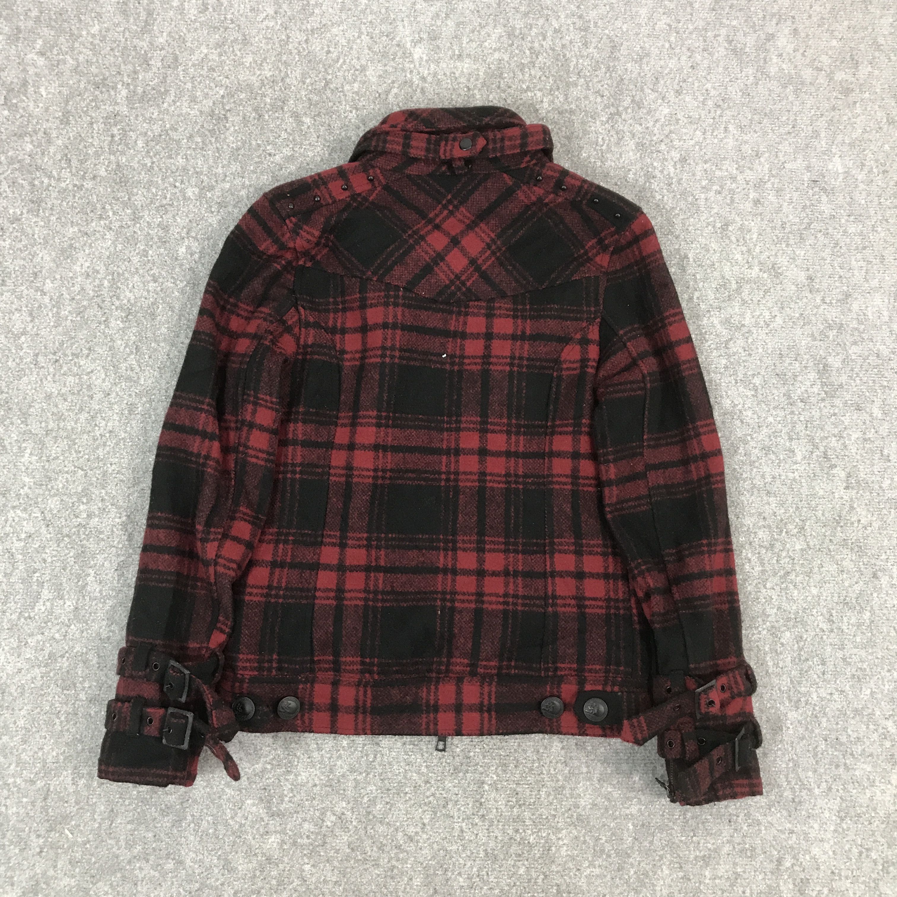 If Six Was Nine × Japanese Brand × Le Grande Bleu (L.G.B.) XFRM JAPAN WOOL BONDAGE PUNK JACKET Size US M / EU 48-50 / 2 - 2 Thumbnail