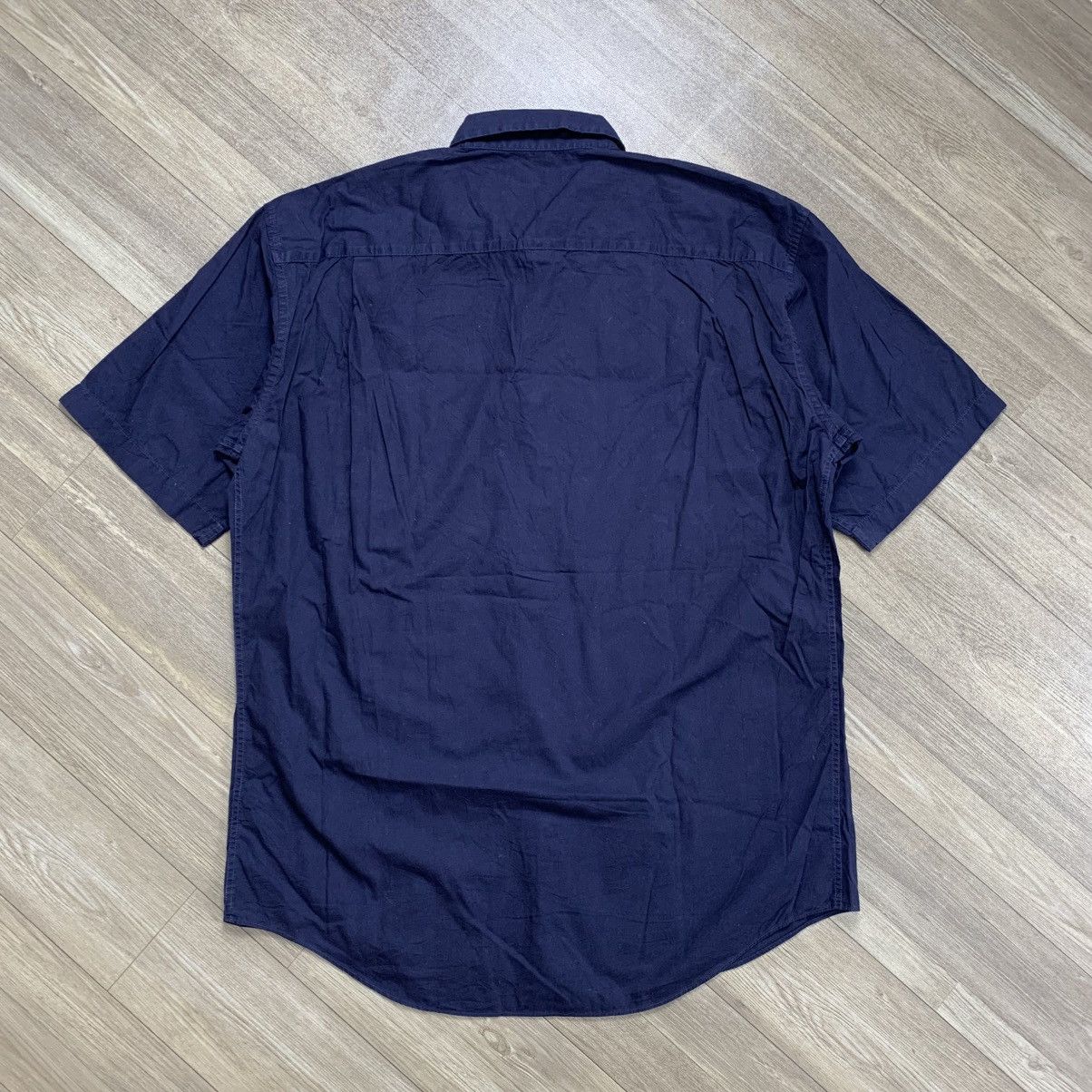 Issey Miyake Issey Miyake White Label Dark Navy Shirt Size US L / EU 52-54 / 3 - 7 Thumbnail