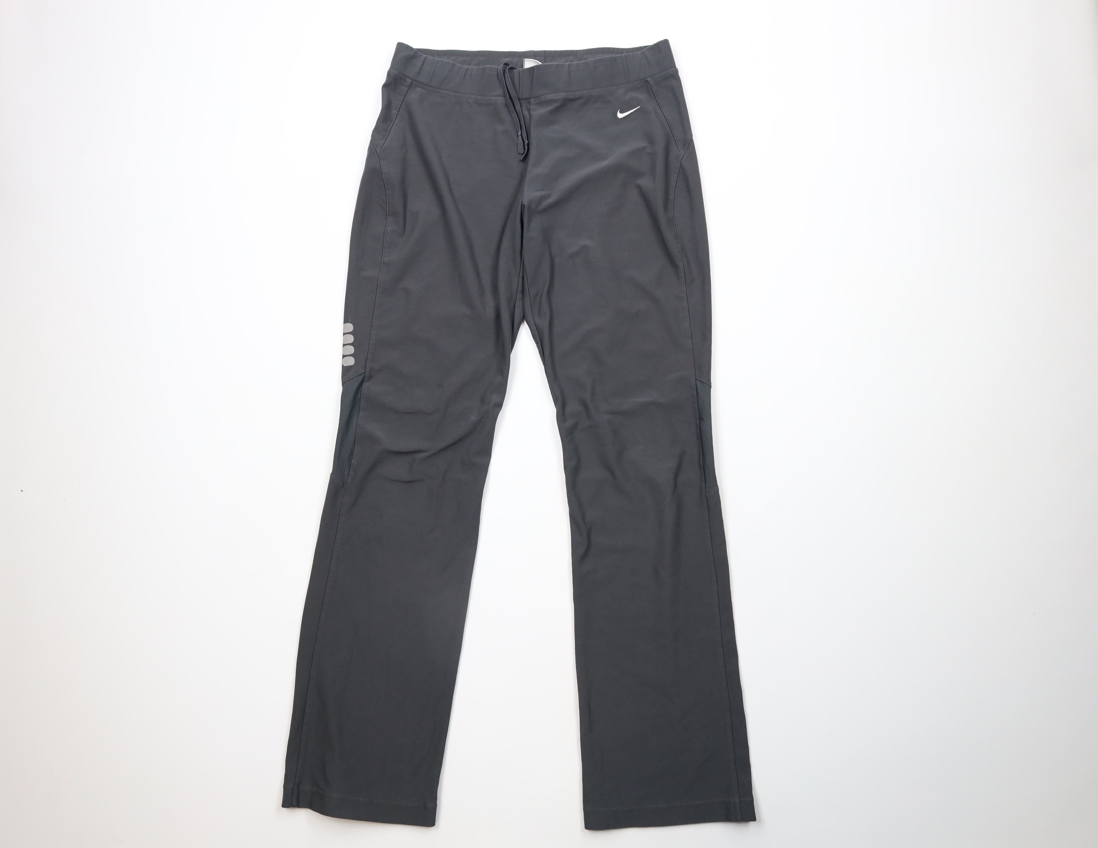 Nike × Vintage Vintage Nike Travis Scott Mini Swoosh Flared Pants Gray Size 29" - 1 Thumbnail