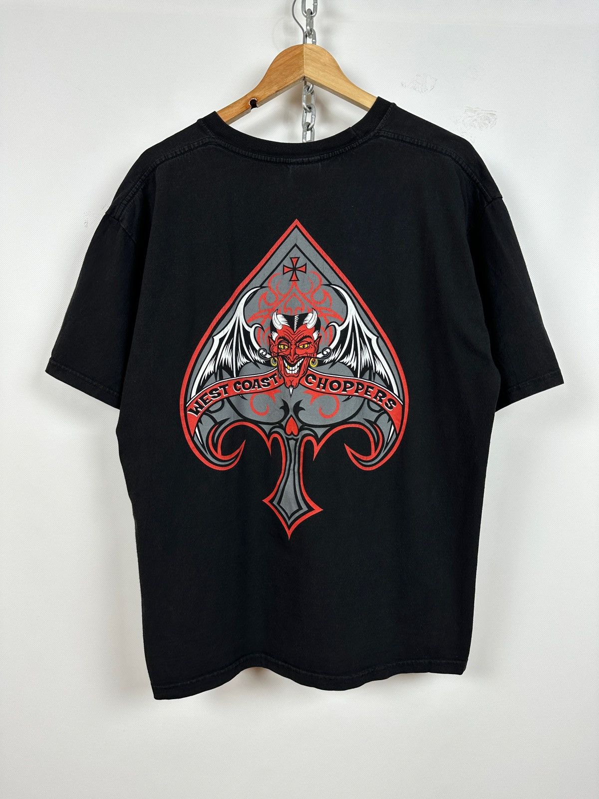 Vintage Vintage West Coast Choppers Black T-Shirt Paul Walker Size US XL / EU 56 / 4 - 1 Thumbnail