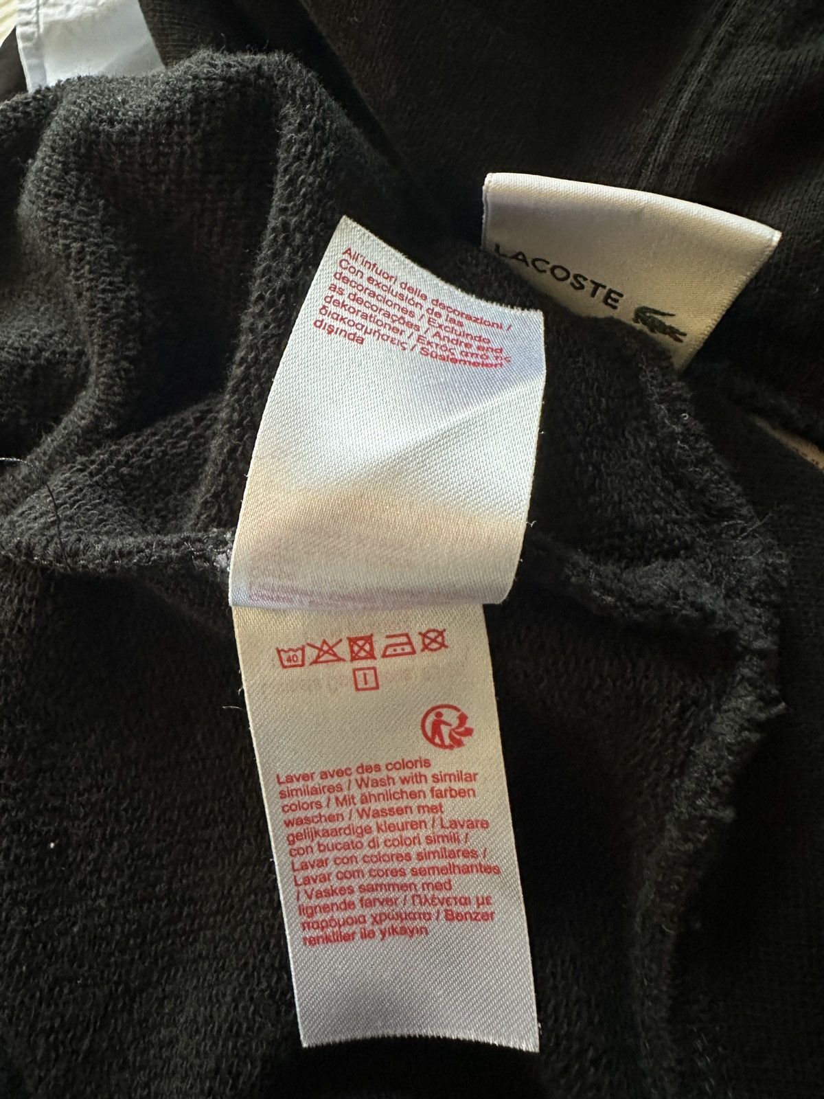 Lacoste × Supreme Supreme X Lacoste Black Hooded Sweatshirt Size US S / EU 44-46 / 1 - 7 Thumbnail