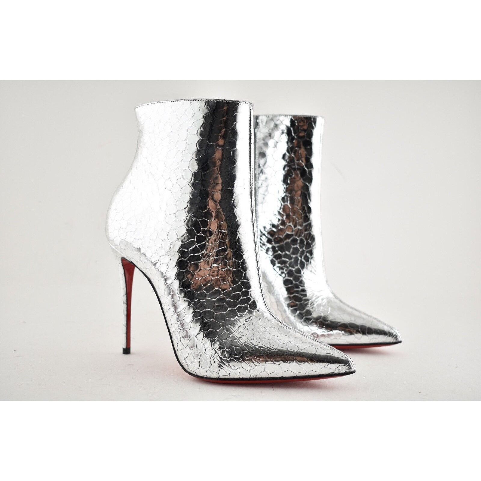 Christian Louboutin Christian Louboutin So Kate Booty 100 Silver Martele Heel Size US 6.5 / IT 36.5 - 4 Thumbnail