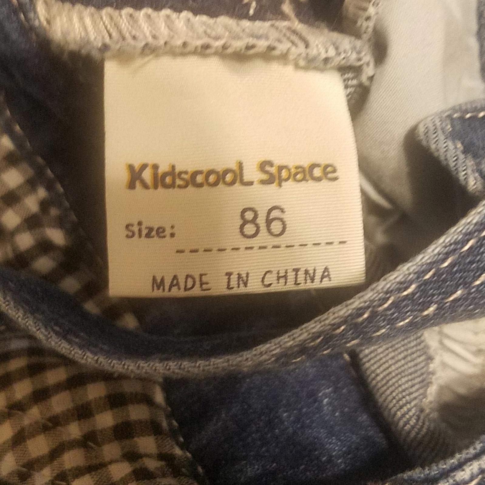 Designer Kidscool Space Blue Denim Overalls Size 4T Size US 26 / EU 42 - 3 Thumbnail