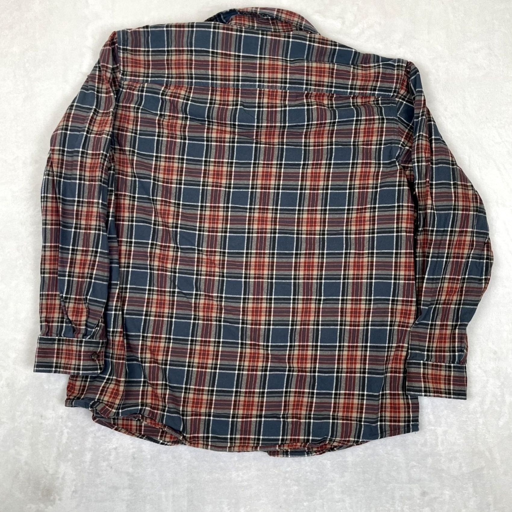 Vintage RedHead Flannel Shirt Mens 2XL Blue Red Plaid Long Sleeve Button-Up Casual Size US XXL / EU 58 / 5 - 6 Thumbnail