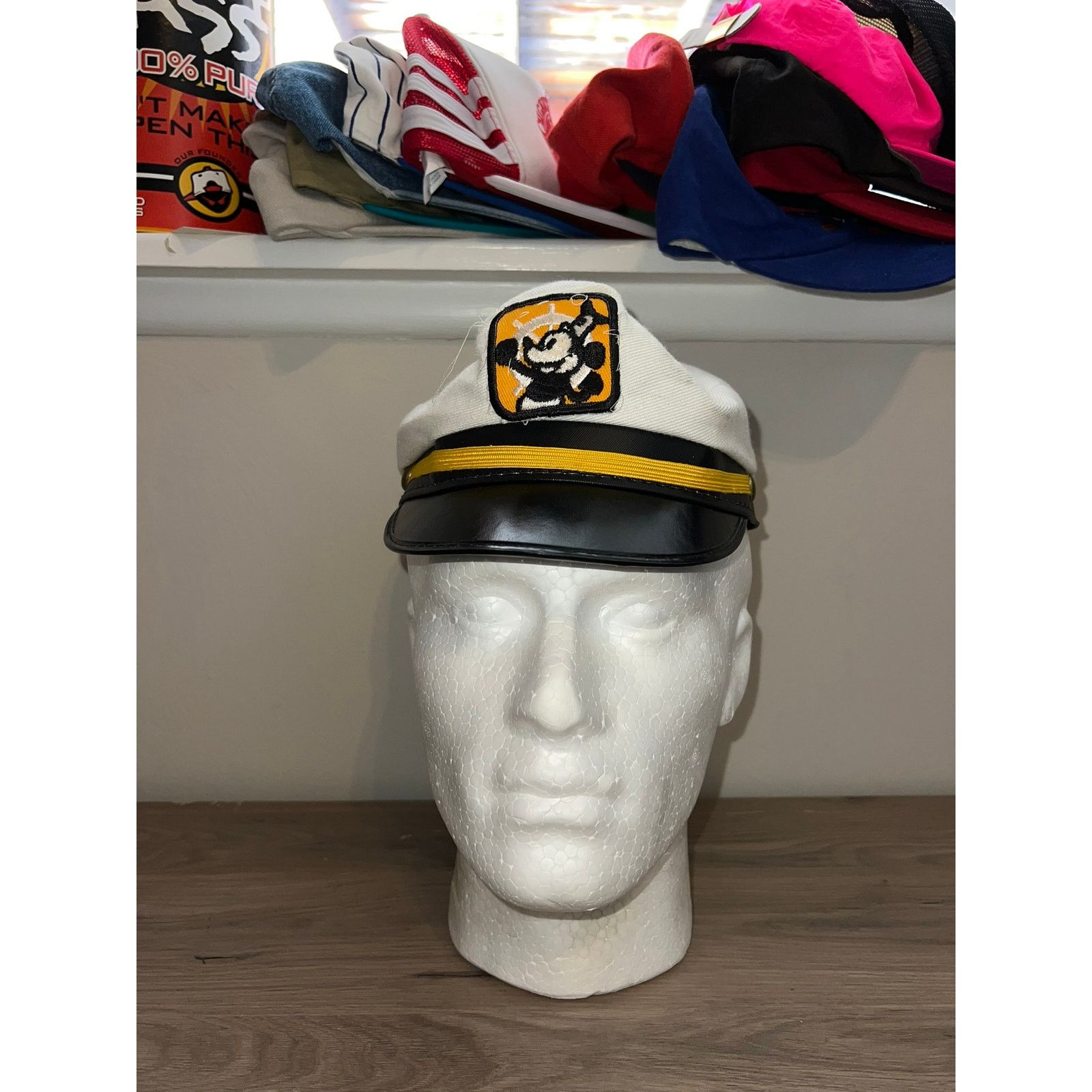 Disney 1980s 70s Vintage Walt Disney World Sailboat Sailor Hat VTG Size ONE SIZE - 1 Thumbnail