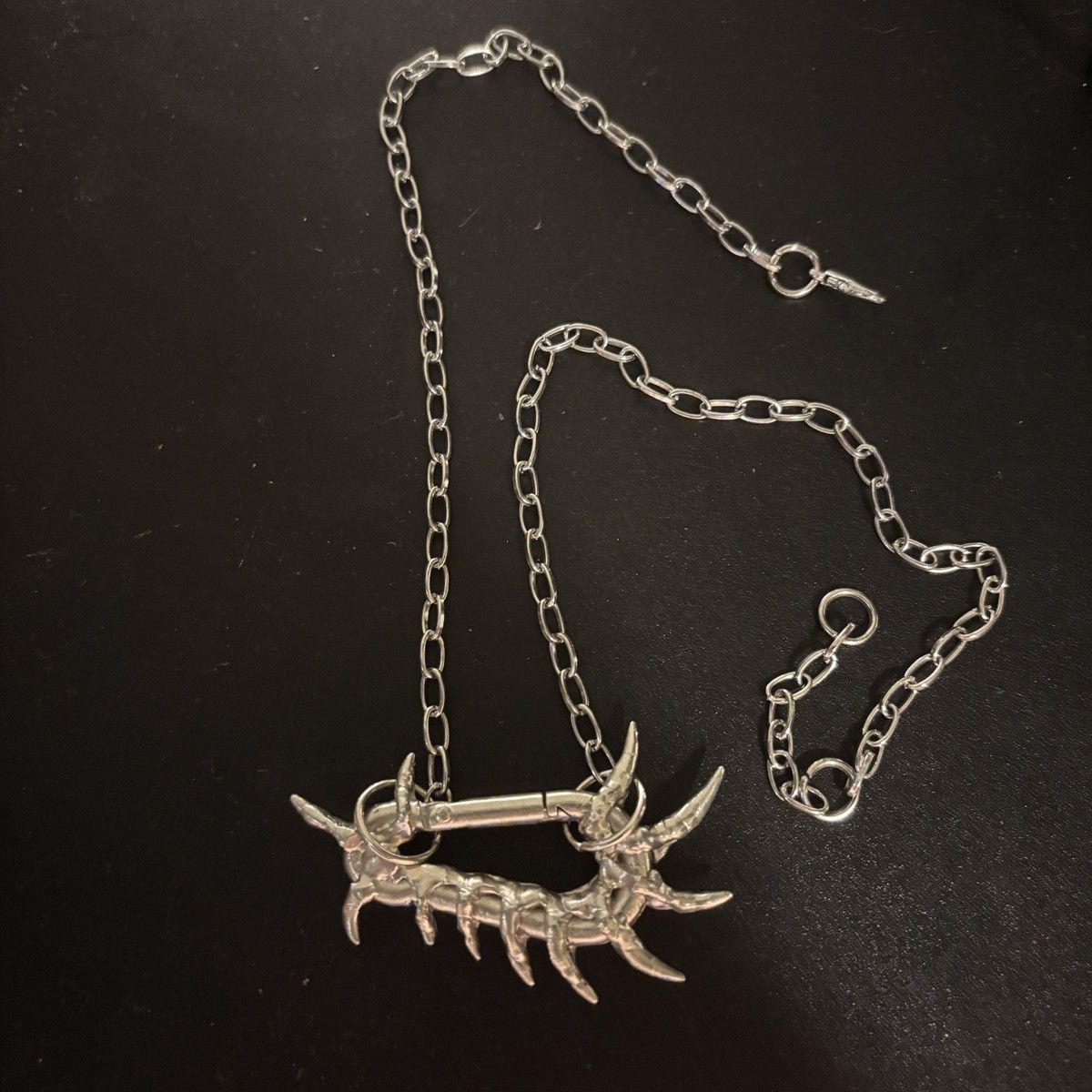 Japanese Brand Casper Small Spike Handmade Carabiner Pendant Necklace Size ONE SIZE - 3 Thumbnail