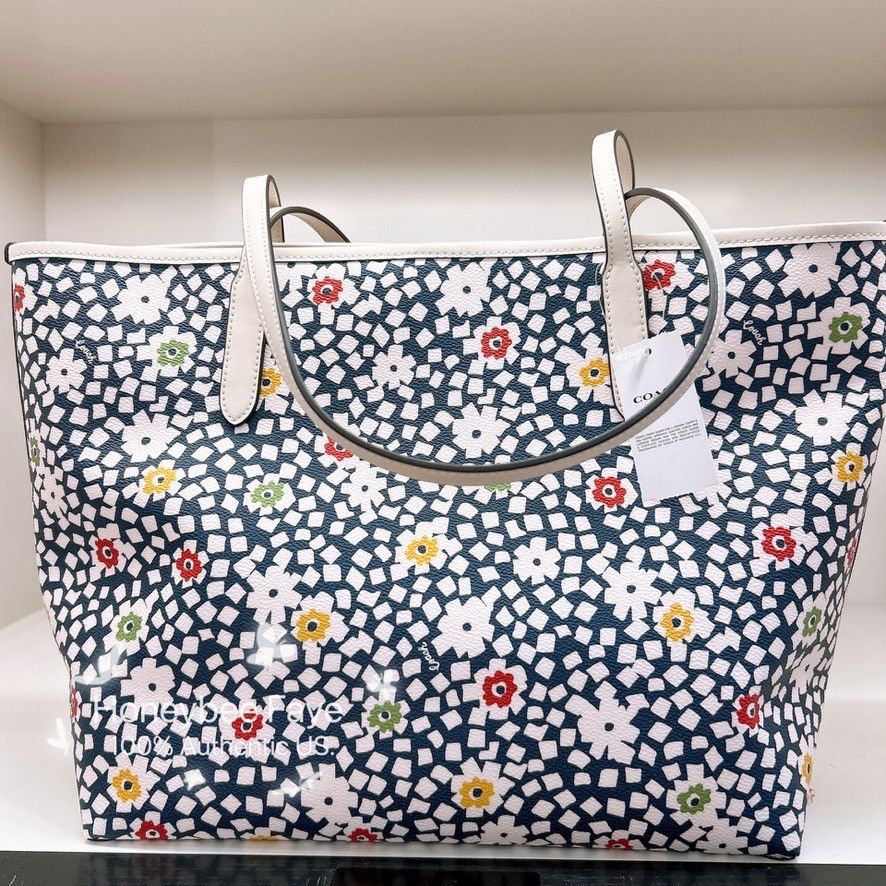 Coach City Tote Bag With Floral Print CBI53 Size ONE SIZE - 2 Thumbnail