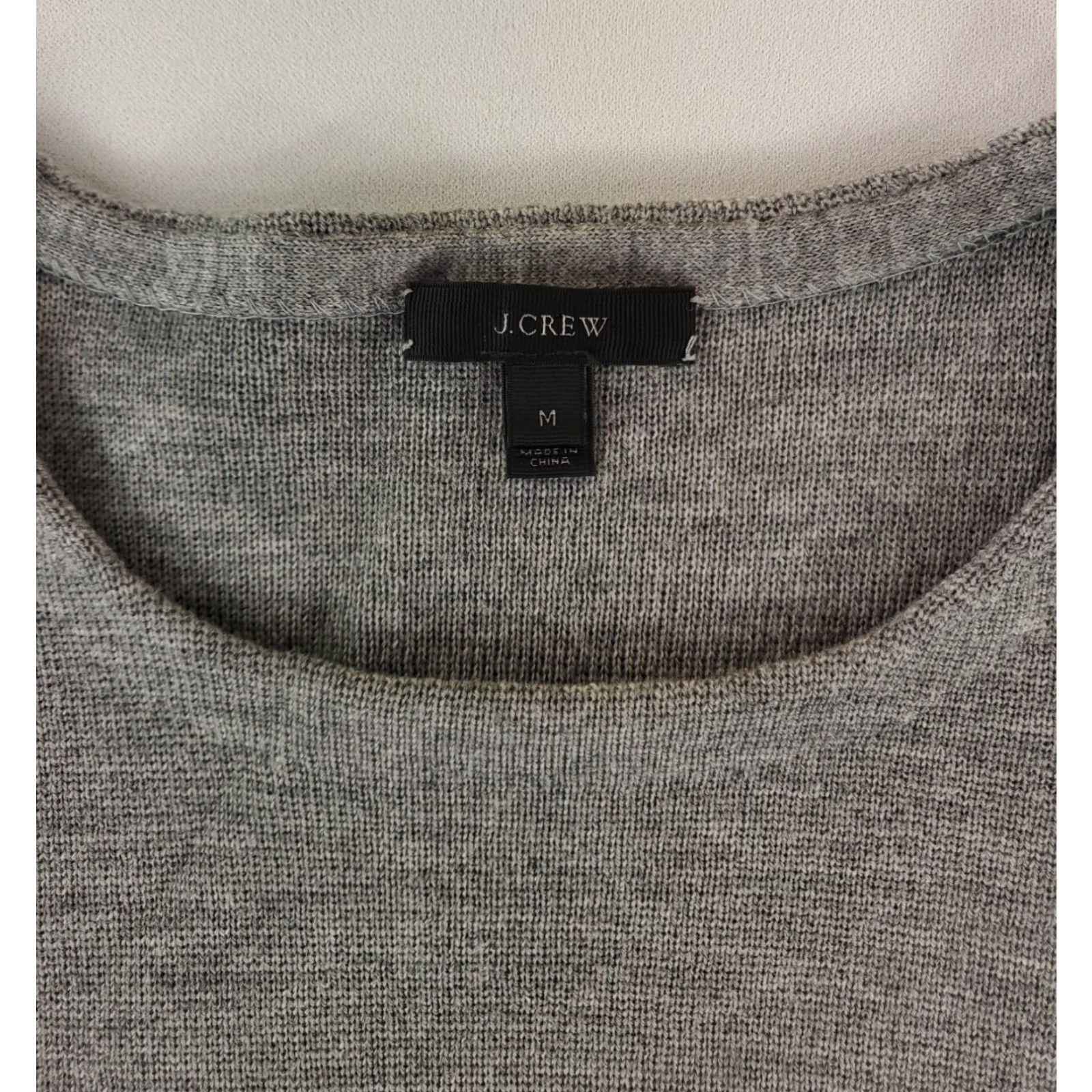 J.Crew J.CREW Sweater Crew Neck 100% Merino Wool Pockets Gray Mens M Pullover Men Merino Wool Jacket? Size US M / EU 48-50 / 2 - 2 Thumbnail