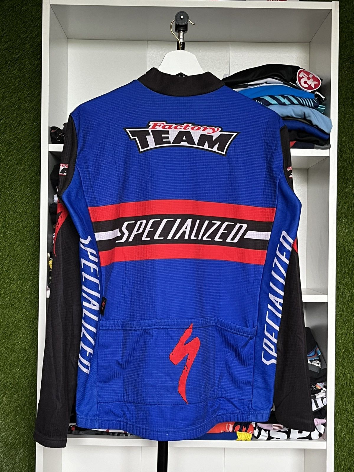 Vintage Mens Specialized long sleeve Cycling Jersey Cycle Vintage Size US L / EU 52-54 / 3 - 7 Thumbnail