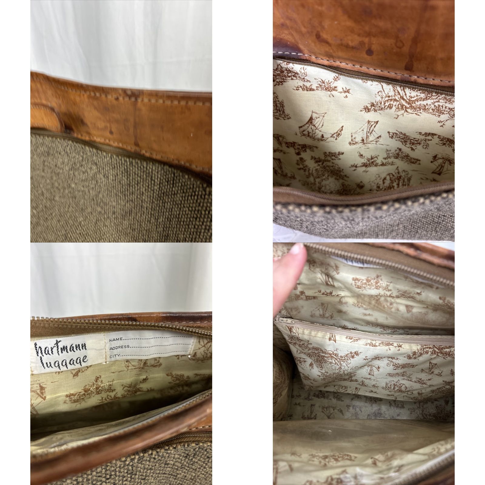 Vintage **VINTAGE HARTMANN LEATHER TRAVEL SHOULDER TOTE BAG** User: Vintage Hartmann Leather Travel Shoulder Tote Bag 17x7x13 Size ONE SIZE - 9 Thumbnail