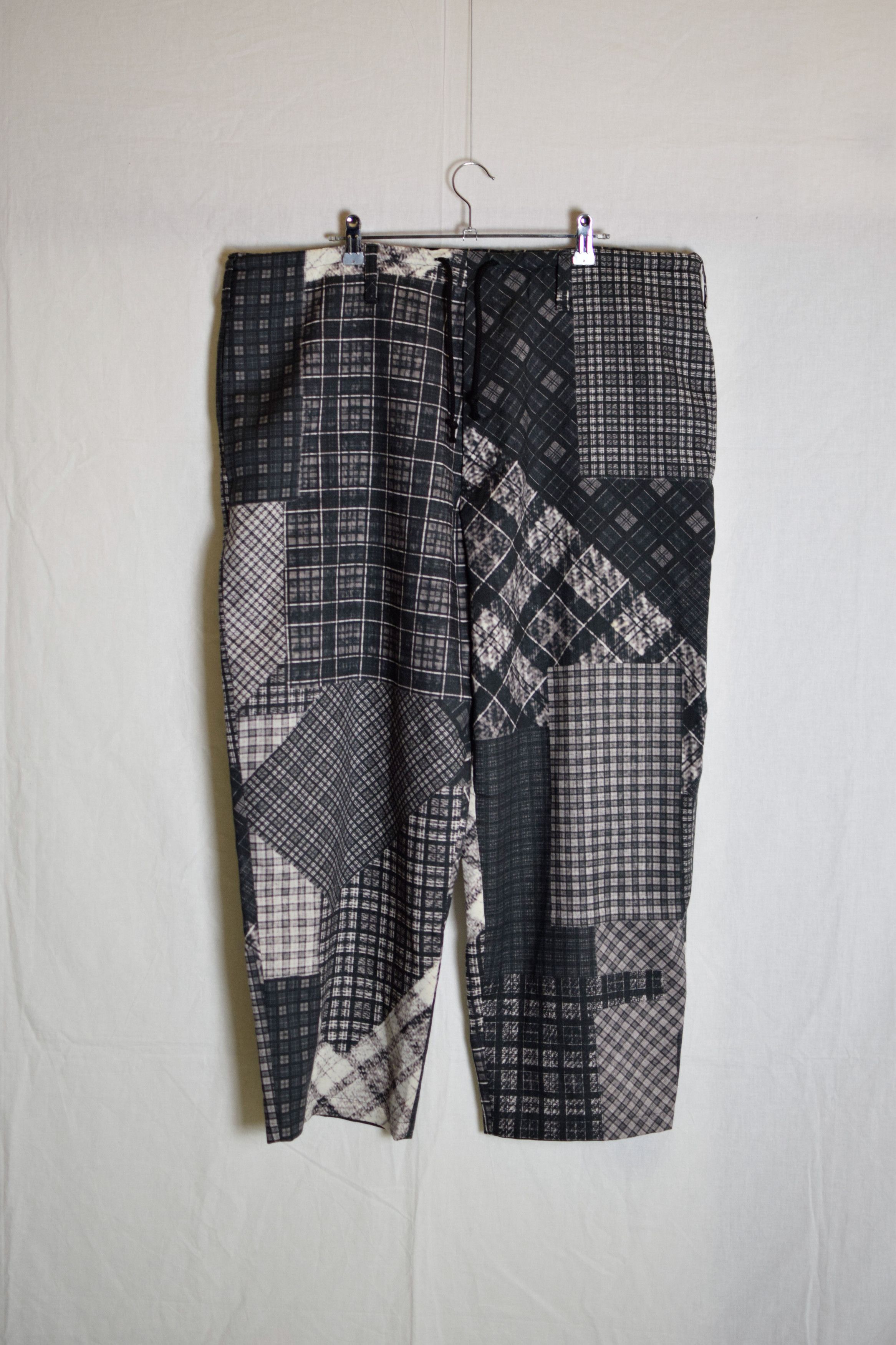 Yohji Yamamoto YYPH AW16 Wool Patchwork Pants - HR-P70-162 Size US 32 / EU 48 - 2 Thumbnail