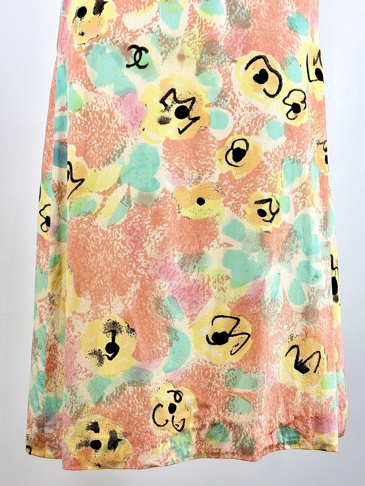 Chanel Chanel - Karl Lagerfeld - SS/97 - Floral - Silk - Slip Dress Size S / US 4 / IT 40 - 11 Thumbnail