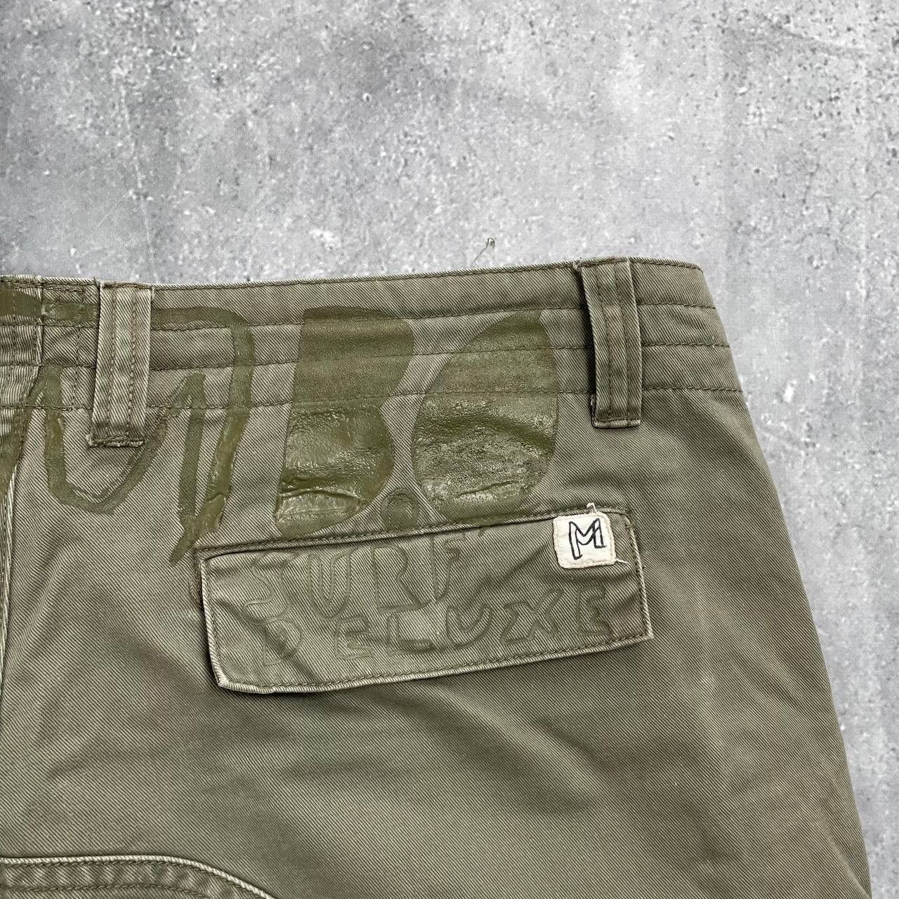 Mambo × Vintage Vintage Mambo Cargo Shorts Faded Olive Green Size 36 Size US 36 / EU 52 - 21 Thumbnail