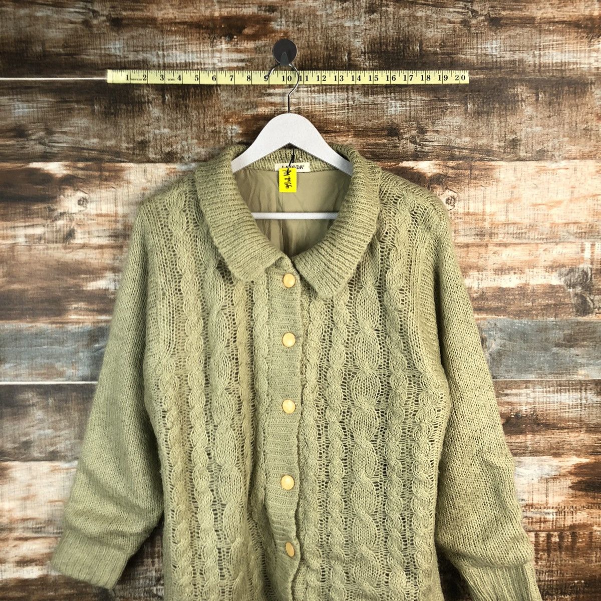 Homespun Knitwear × Japanese Brand Ca Dida Green Cardigan japan vintage Knitwear #A1786 Size M / US 6-8 / IT 42-44 - 2 Thumbnail