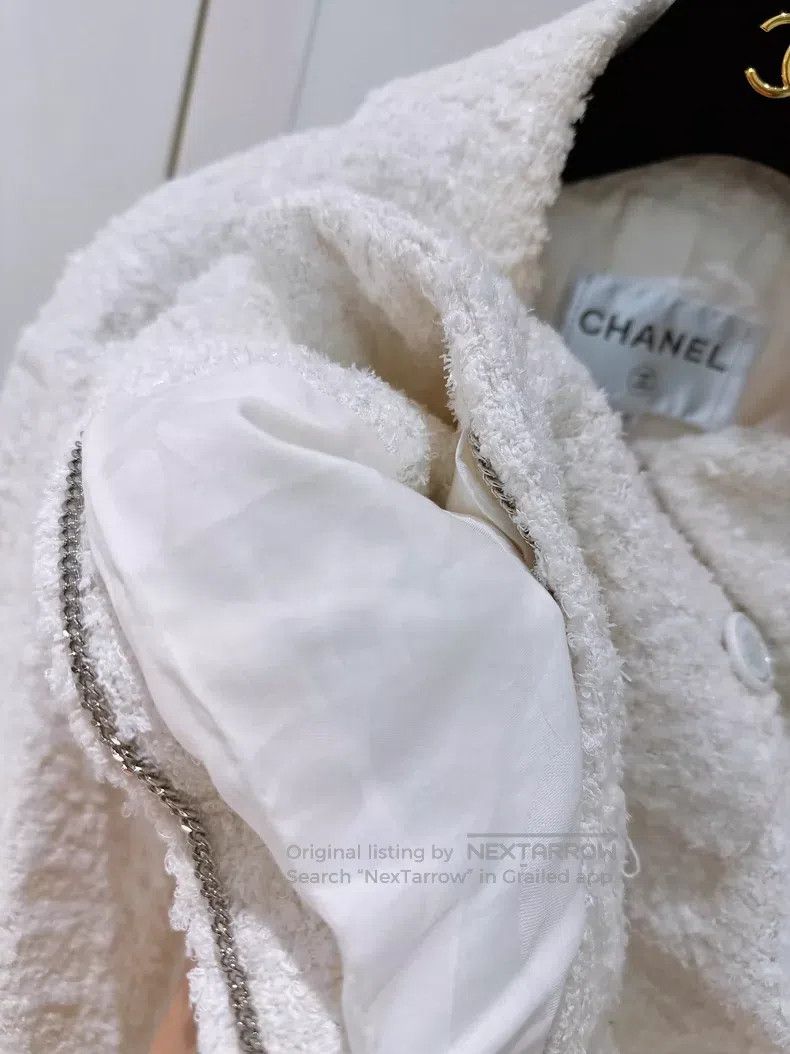 Chanel Chanel Cruise ship series white tweed coat Size XS / US 0-2 / IT 36-38 - 6 Thumbnail