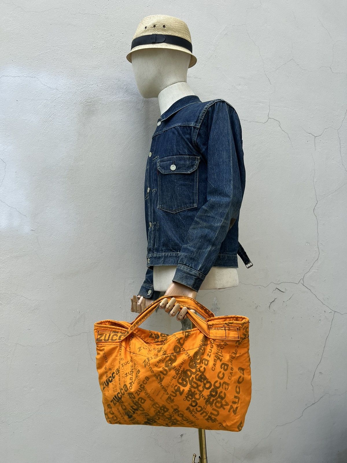 Issey Miyake Vintage Issey Miyake ZUCCA Monogram Orange Handle Bag Size ONE SIZE - 5 Thumbnail