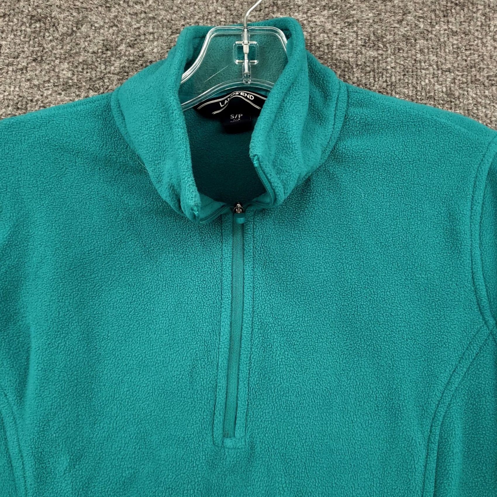 Lands' End Lands' End Sweatshirt Women S Small Green Pullover 1/4 Zip Fleece Travel Outdoor Size S / US 4 / IT 40 - 6 Thumbnail