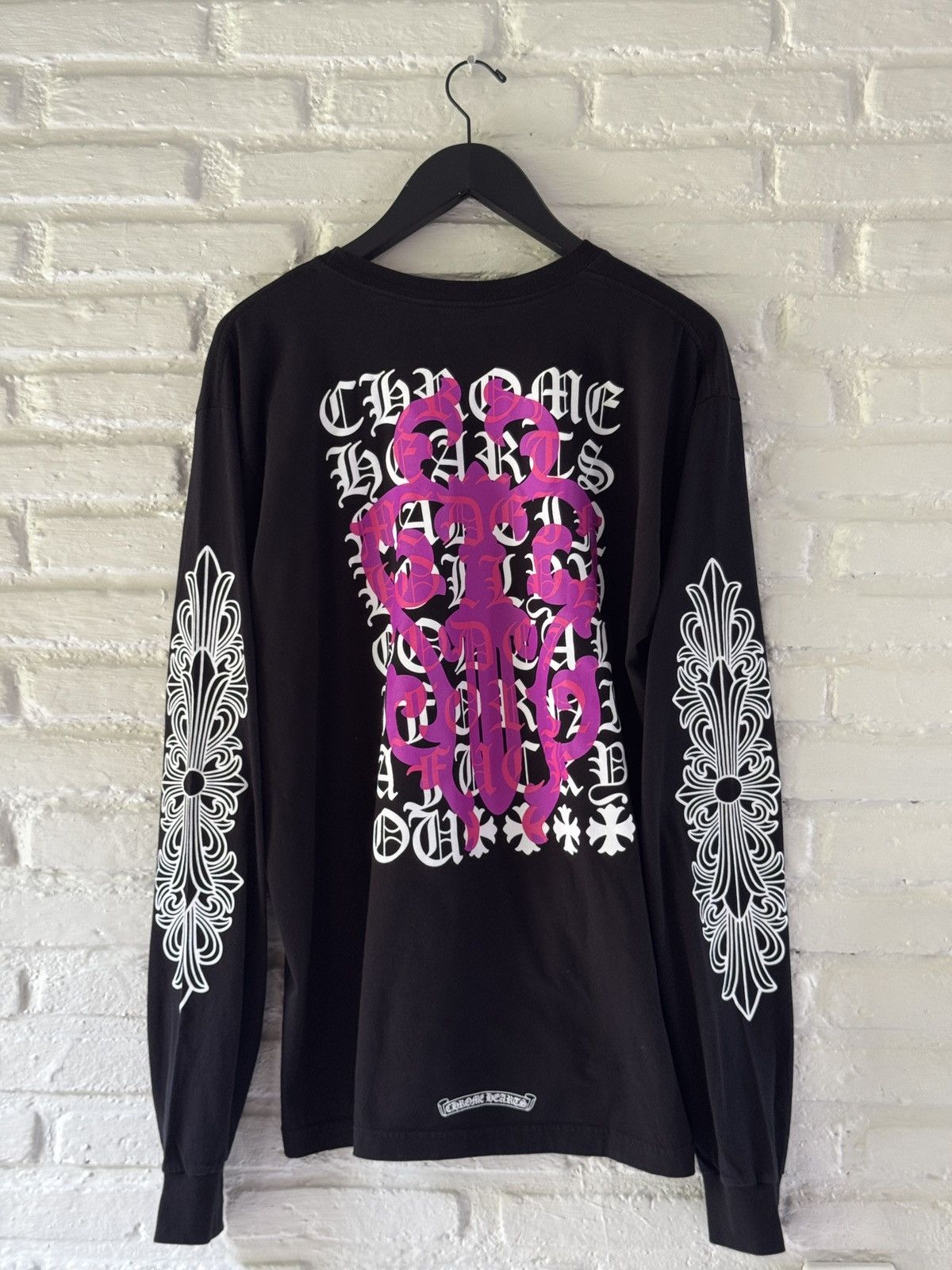 CHROME HEARTS クロムハーツ BEIJING EXCLUSIVE HORSESHOE Tシャツ 長袖 北京限定 管理番号：10929 Chrome Hearts Chrome Hearts Beijing Exclusive Horseshoe Long