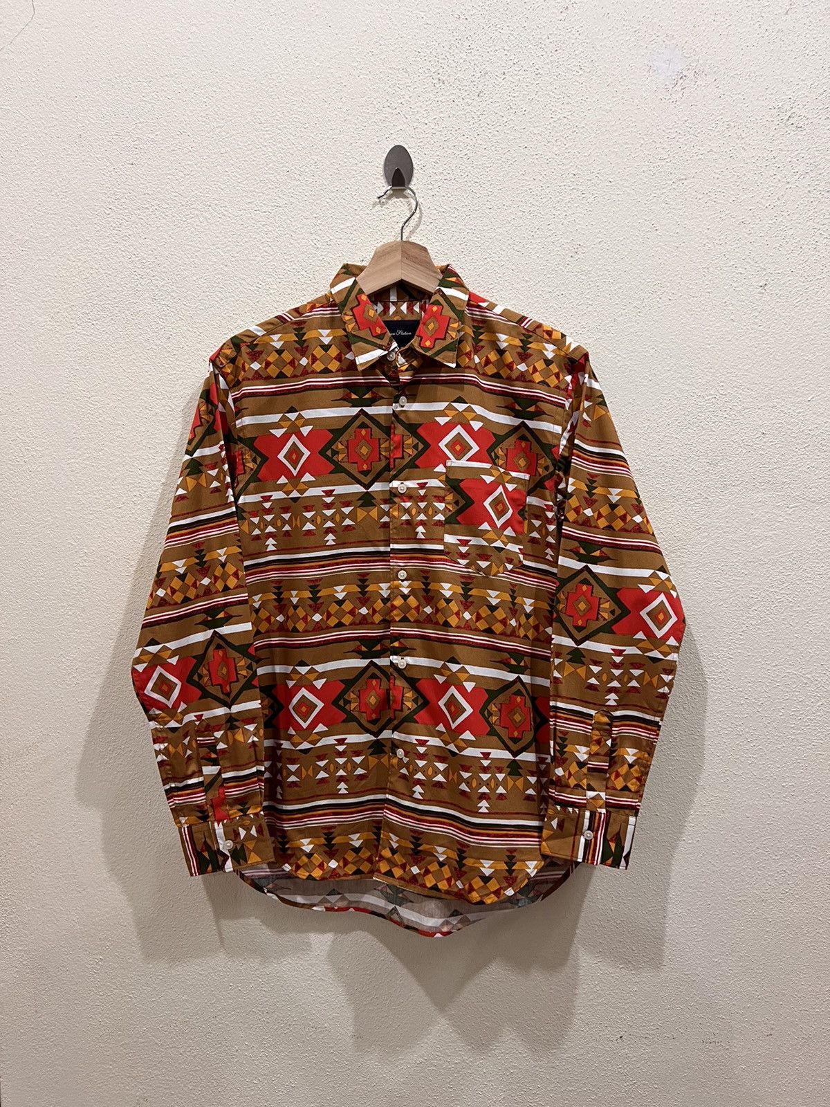 Native Japanese Brand Union Station American Navajo Shirt Button Up ...