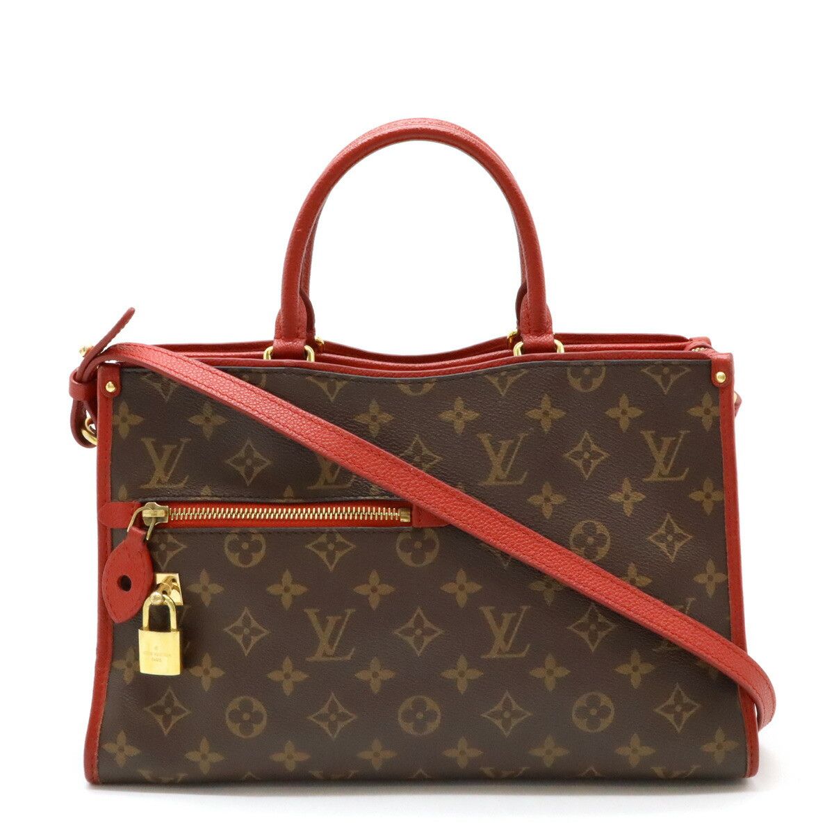 Louis Vuitton Louis Vuitton Popincourt Pm Monogram 2Way Bag Canvas Shoulder Bag M43433 in Red, Women's