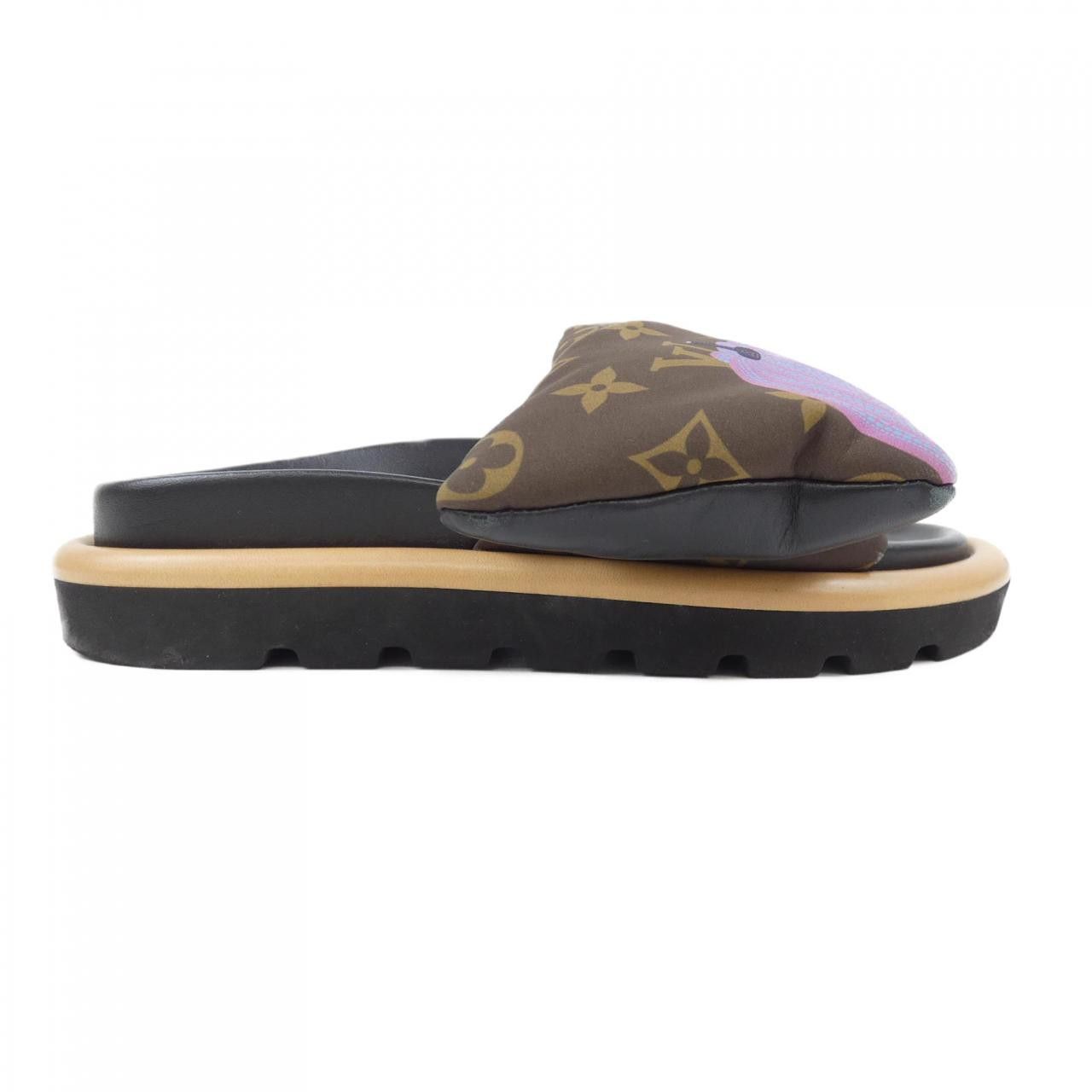 Louis Vuitton Louis Vuitton Louis Vuitton LV×YK Pool Pillow Line Sandal Sandal Canvas Shoes DUTY FREE for USA Size ONE SIZE - 1 Thumbnail