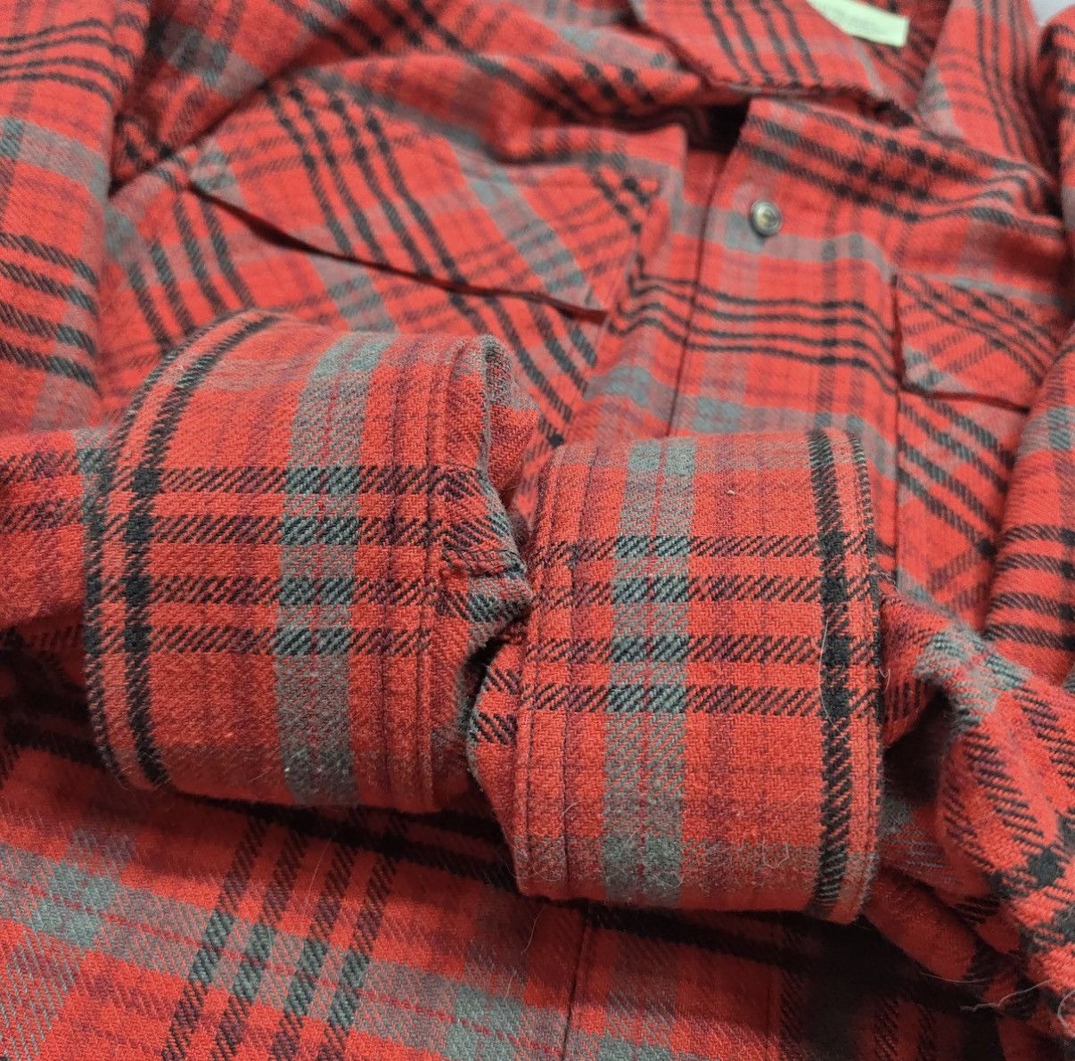 Off-White Off-White red and black plaid cotton flannel shirt Size US M / EU 48-50 / 2 - 10 Thumbnail