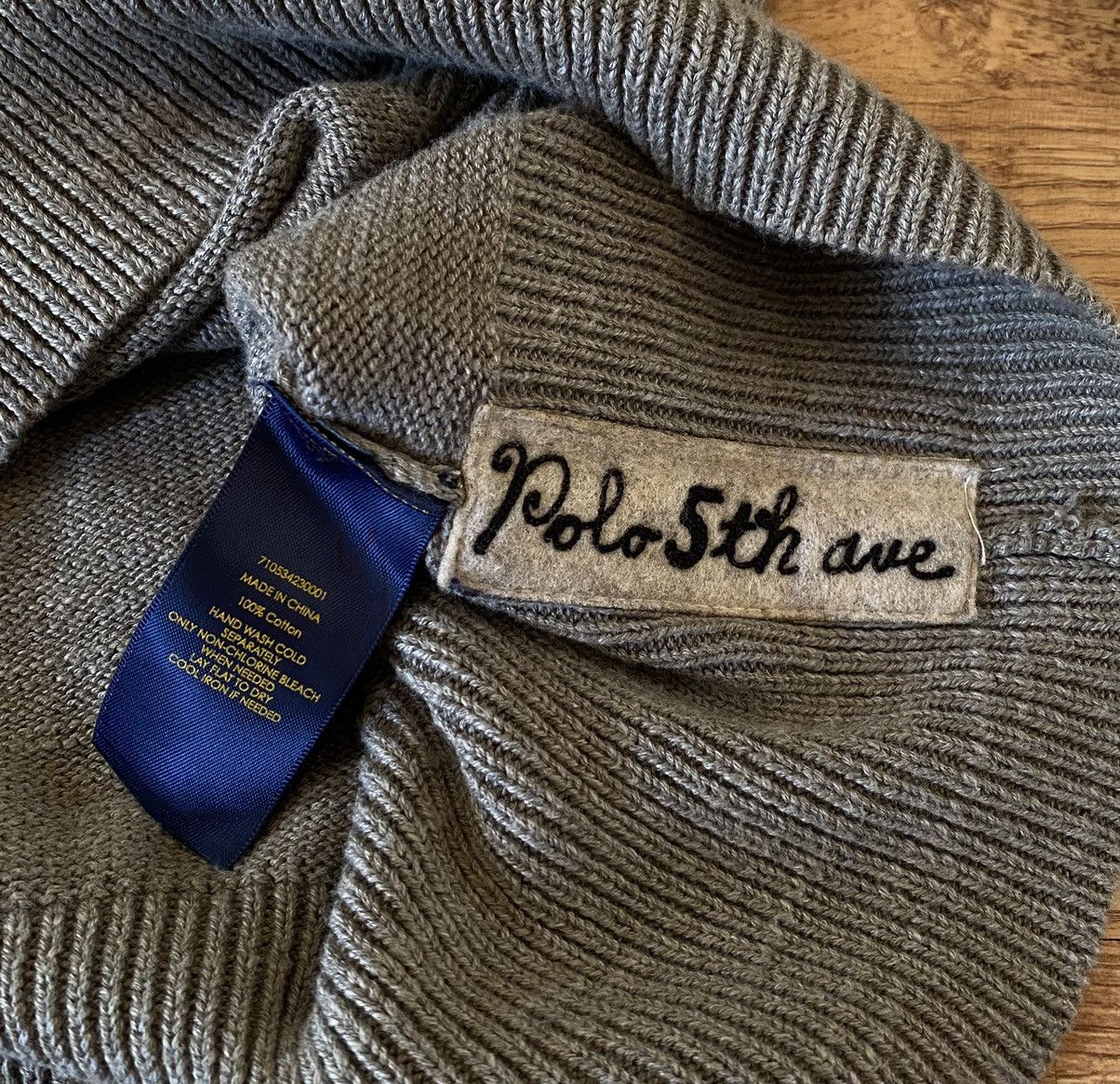 Polo Ralph Lauren Polo Ralph Lauren 1992 Stadium P-Wing Sweater x Old Money Size US XL / EU 56 / 4 - 10 Thumbnail