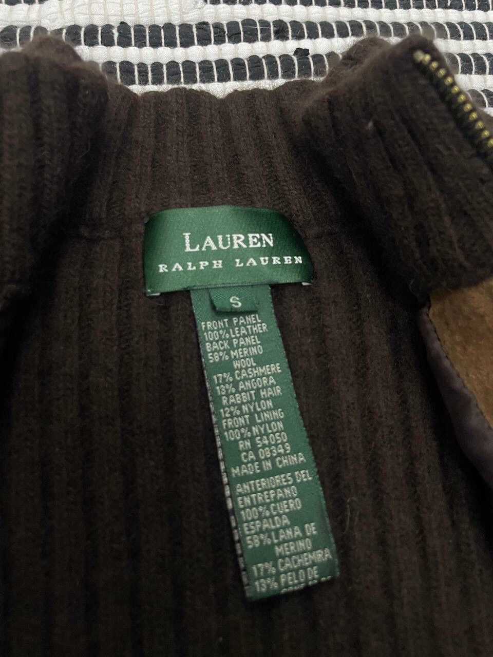 Japanese Brand × Ralph Lauren × Vintage Vintage Ralph Lauren Leather Wool Vest Y2K Size US S / EU 44-46 / 1 - 6 Thumbnail