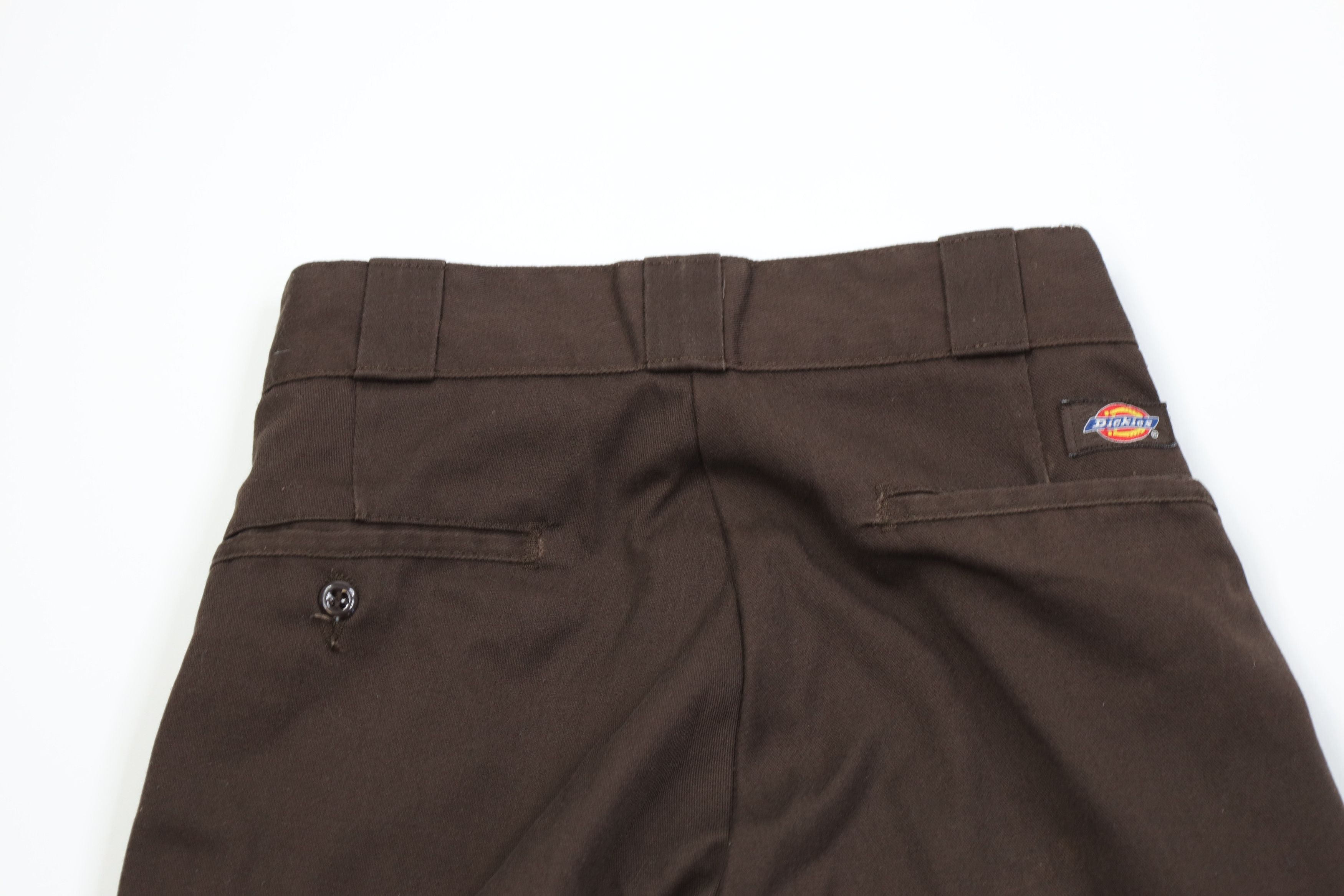 Dickies Vintage Y2K Dickies Hemmed Wide Leg Dungaree Pants Brown Size 25" / US 0 / IT 36 - 10 Thumbnail