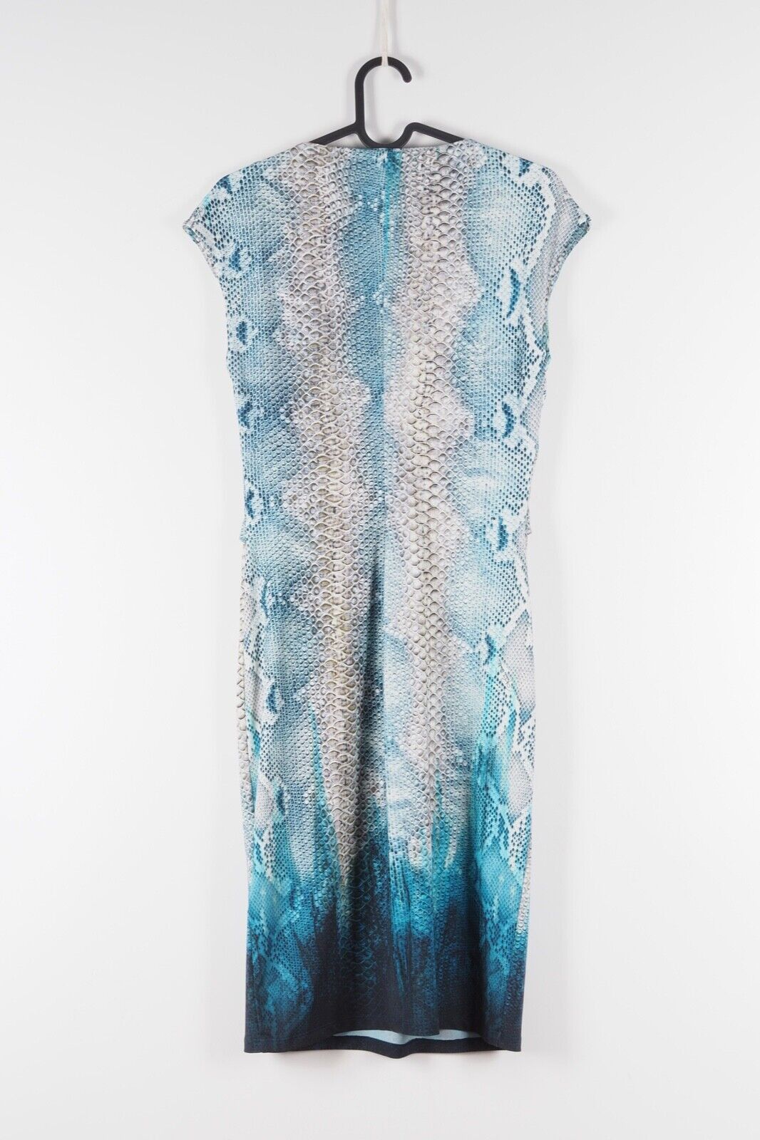 Roberto Cavalli × Vintage Roberto Cavalli Animal Print Reptile Snake Skin Blue Dress Size M / US 6-8 / IT 42-44 - 5 Thumbnail