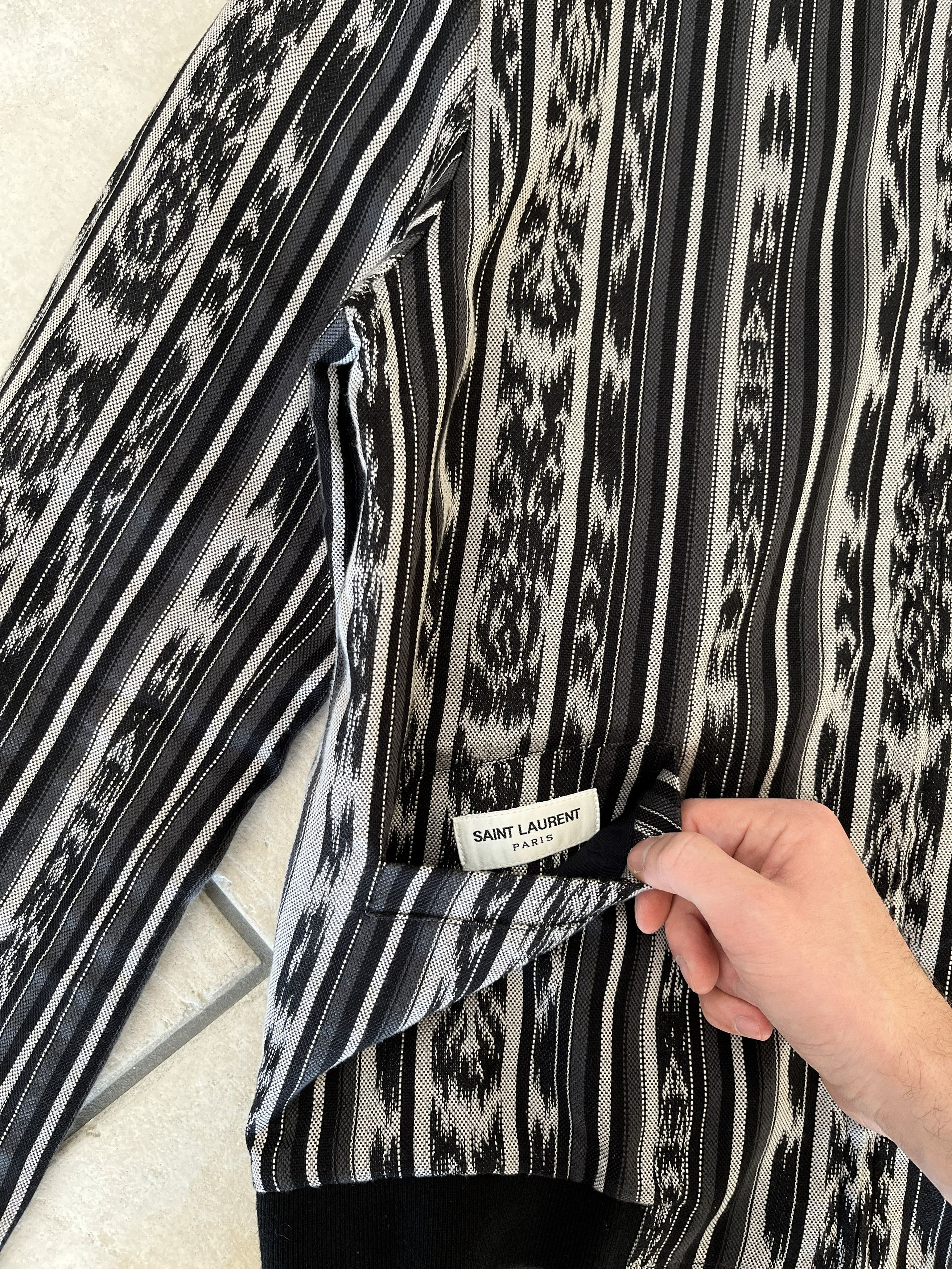Saint Laurent Paris SS18 Saint Laurent Paris IKAT Teddy Jacket Reversible Size US M / EU 48-50 / 2 - 8 Thumbnail