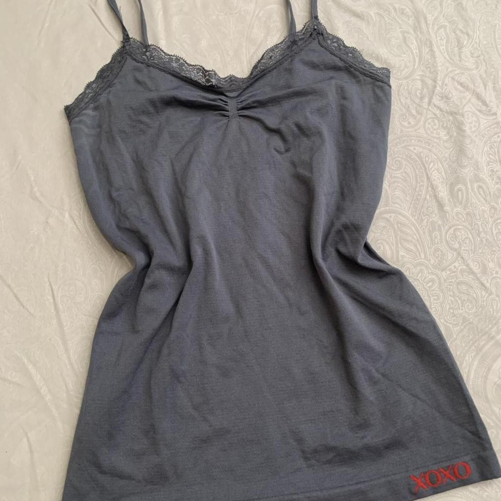 XOXO Stretchy fitted lace trim cami tank. Size M / US 6-8 / IT 42-44 - 1 Thumbnail