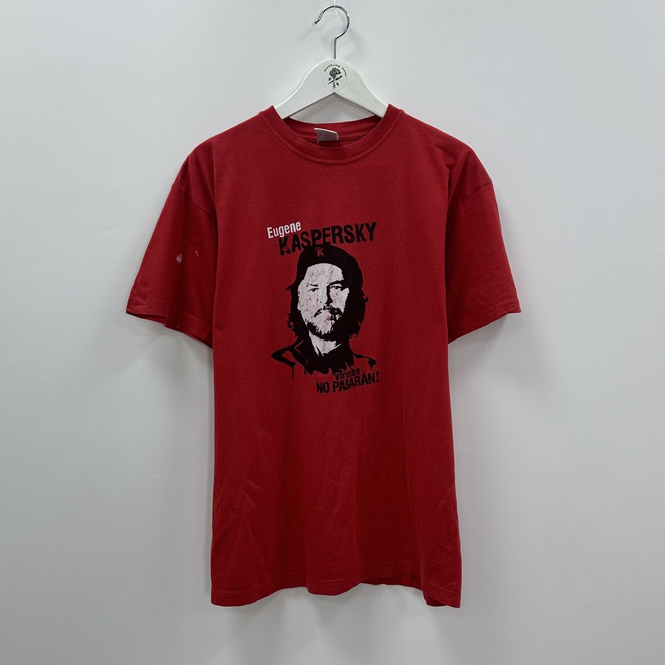 Microsoft Vintage 00s Kaspersky Viruses no pasaran Che Guevara y2k tee Size US L / EU 52-54 / 3 - 1 Thumbnail