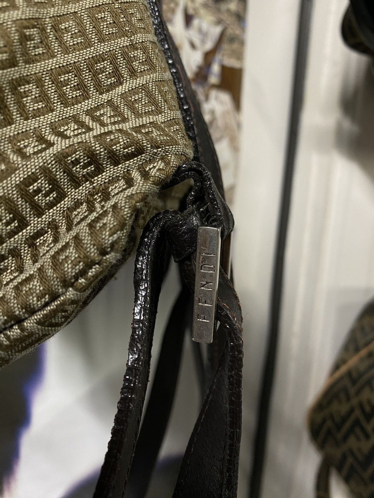 Fendi Fendi FF Monogram Backpack Canvas Leather Small Bag Vtg Size ONE SIZE - 10 Thumbnail