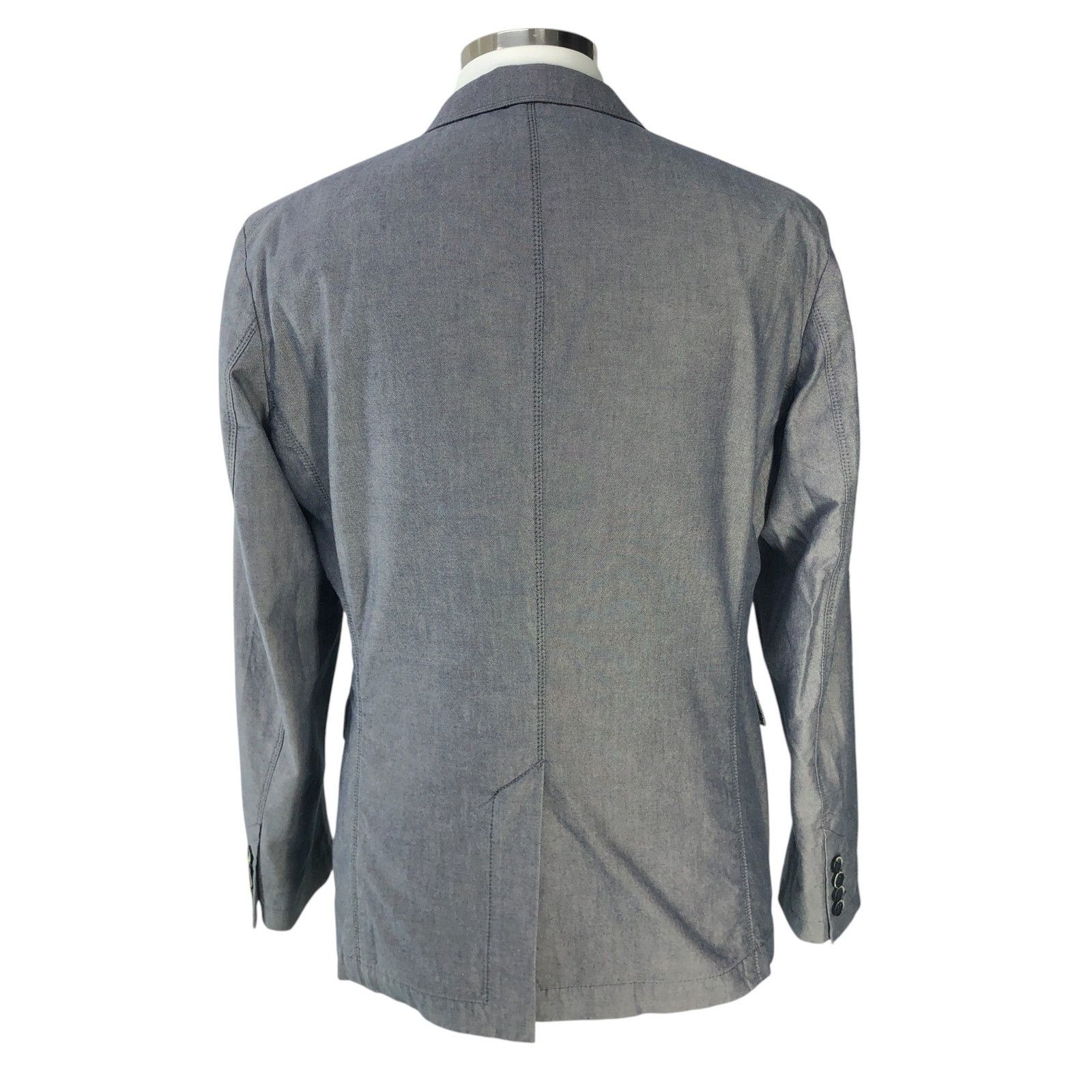 Hugo Boss Hugo Boss Sz 40R Sport Coat Morell Cotton Unstructured Gray Size 40R - 9 Thumbnail