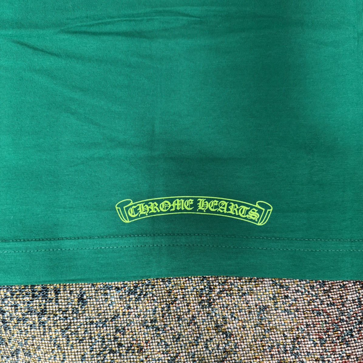 Chrome Hearts CHROME HEARTS CEMETERY CROSS LONG SLEEVE TEE GREEN Size US L / EU 52-54 / 3 - 7 Thumbnail