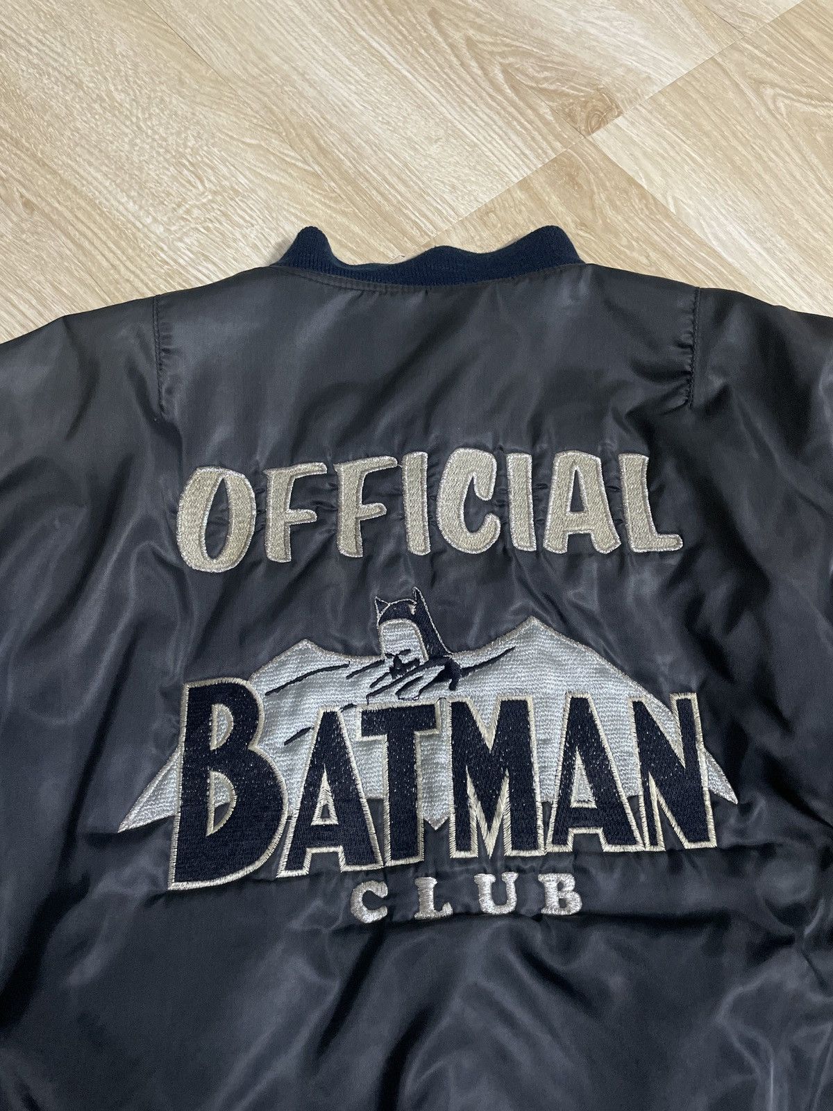 DC Comics × Vintage Vintage 90’ OFFICIAL BATMAN CLUB BOMBER JACKET Size US L / EU 52-54 / 3 - 3 Thumbnail