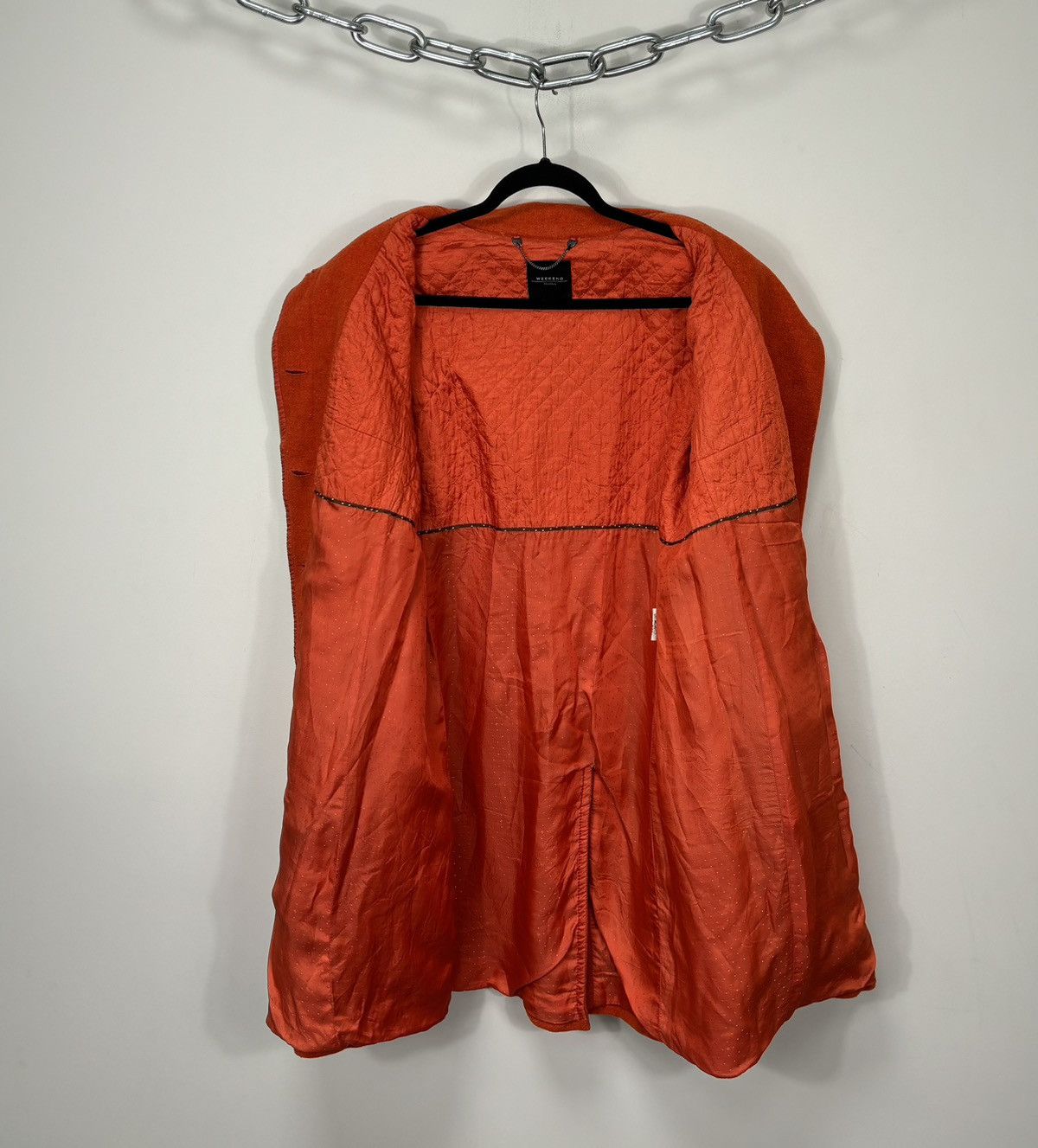 Max Mara Max Mara Weekend Women’s Orange Classic Luxury Long Coat Size M / US 6-8 / IT 42-44 - 3 Thumbnail