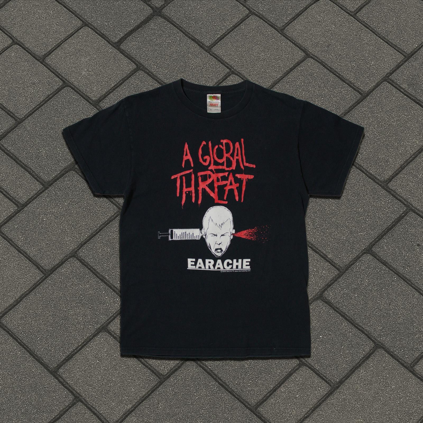 Vintage 2004 A Global Threat Earache Tee Size US M / EU 48-50 / 2 - 1 Thumbnail