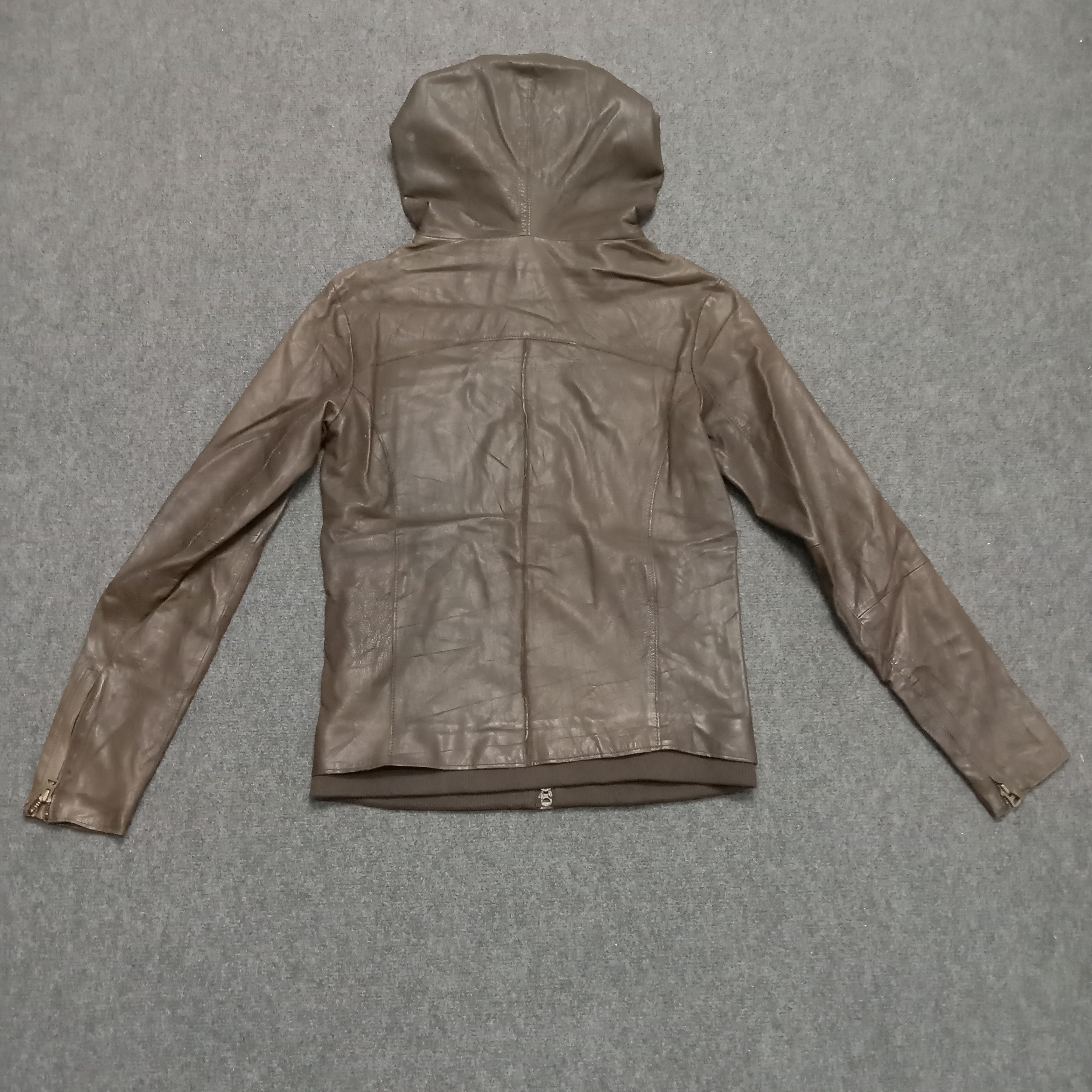 Ciaopanic × Vintage Vintage 90’s CIAOPANIC Skinny Leather Jacket With Hoodie Size US S / EU 44-46 / 1 - 5 Thumbnail