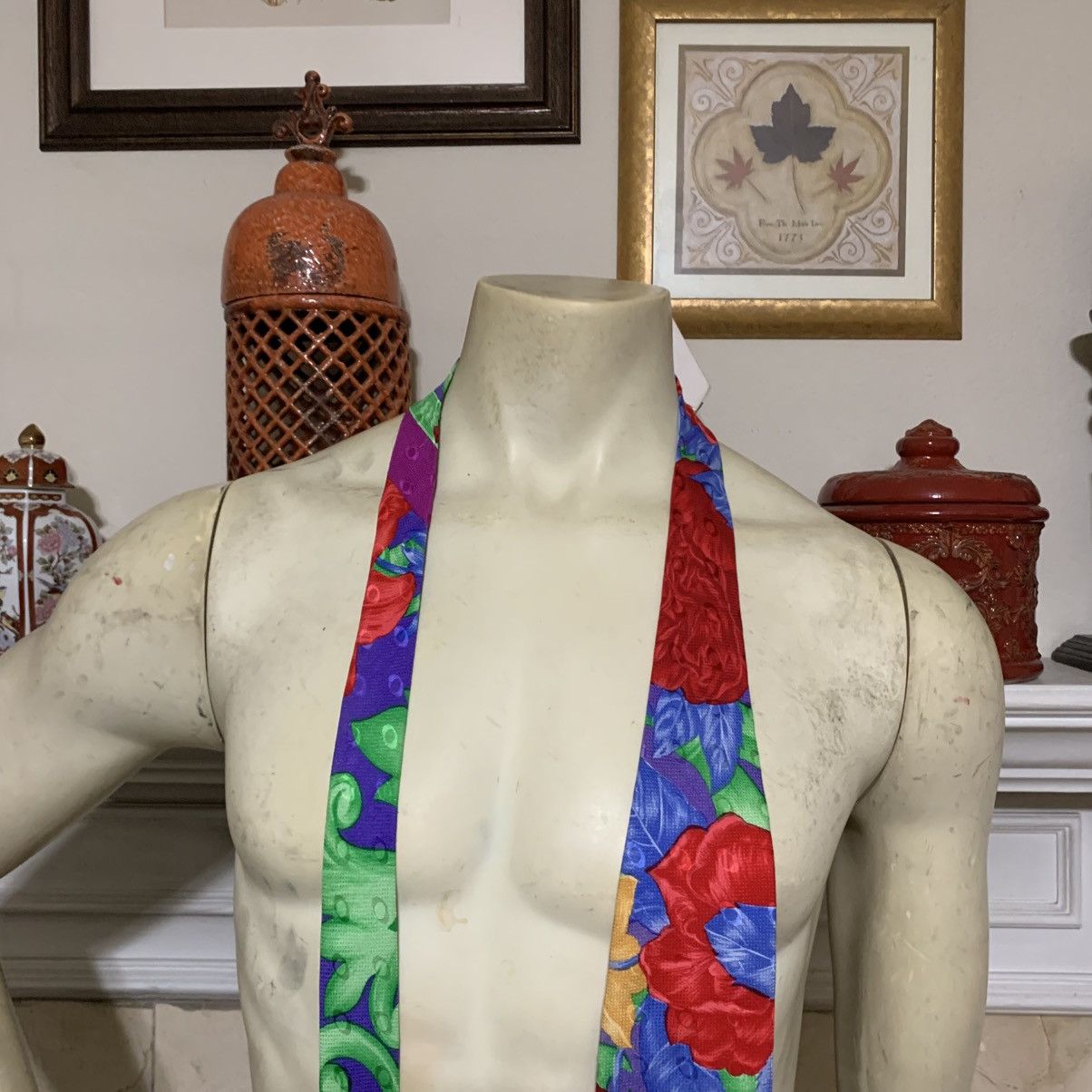 Versace V2 by Versace Floral silk tie Size ONE SIZE - 4 Thumbnail