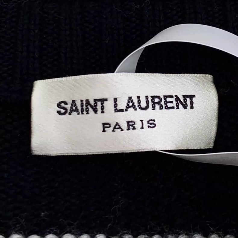 Saint Laurent Paris Saint Laurent Paris Colour matching striped wool round nec Size L / US 10 / IT 46 - 5 Thumbnail