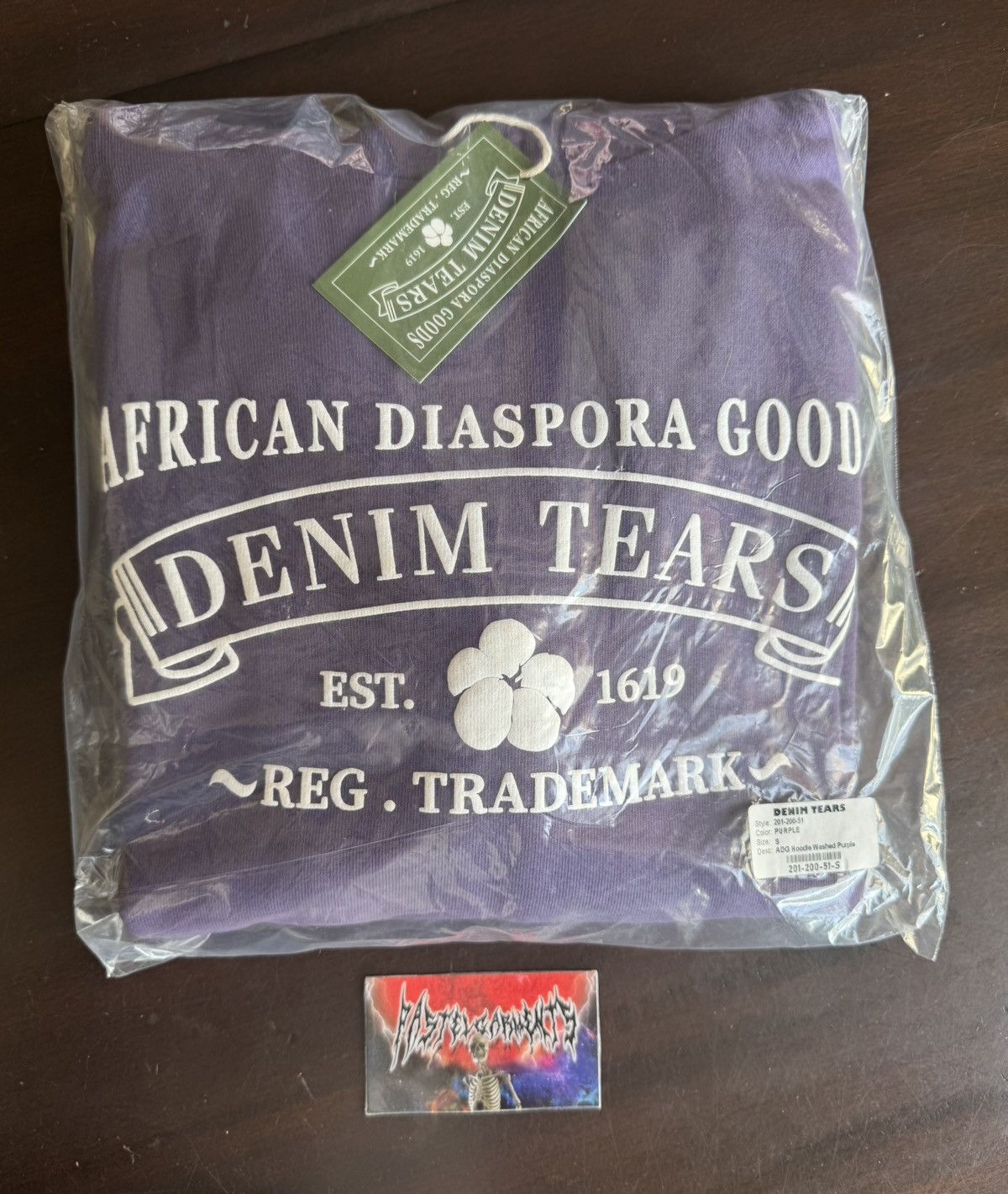 DENIM TEARS Denim Tears ADG Hoodie Washed Purple Size US S / EU 44-46 / 1 - 8 Thumbnail