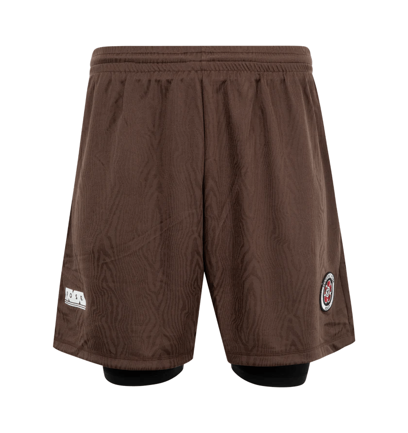 Martine Rose o1h1sh11224 Double Football Shorts in Brown Size US 32 / EU 48 - 1 Thumbnail
