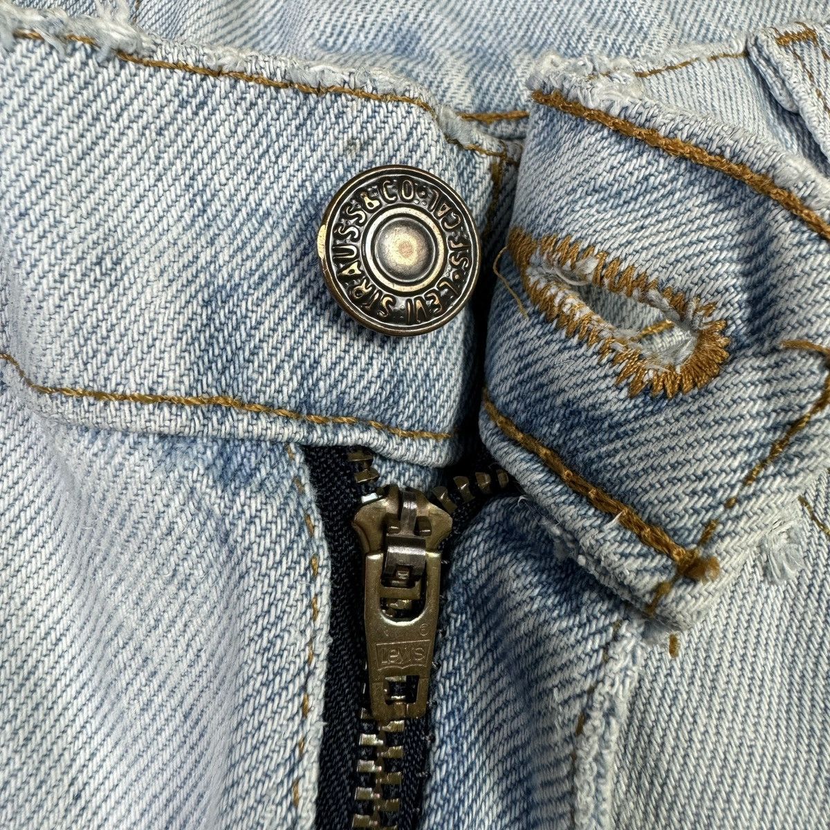 Levi's × Vintage 💥Vintage 90s Levis 580 Student Baggy Fit Sick Blue Wash Jean Size US 28 / EU 44 - 10 Thumbnail