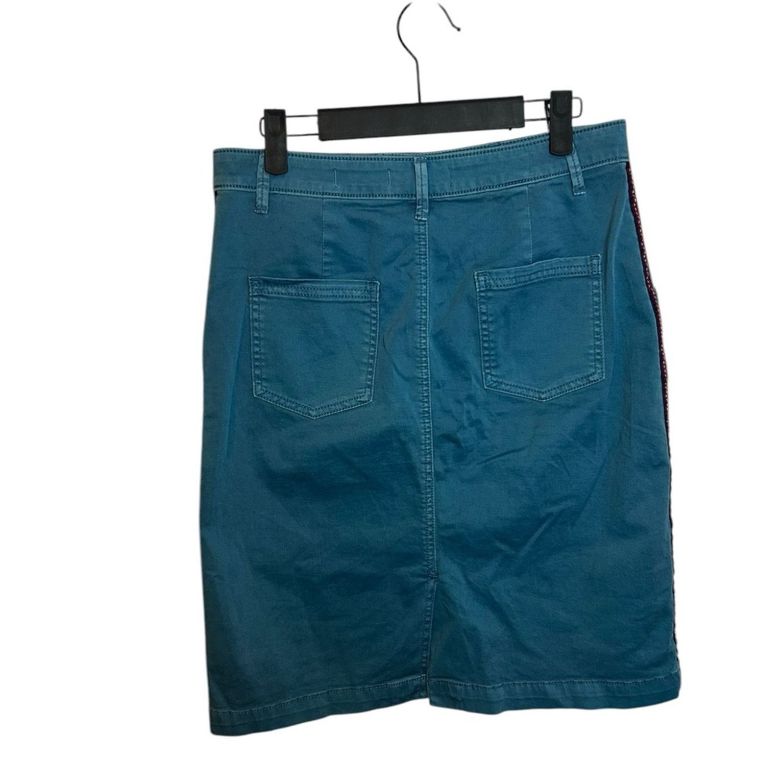 Anthropologie Anthropologie Pilcro & The Letterpress Teal Chino Skirt Size 28" / US 6 / IT 42 - 2 Thumbnail