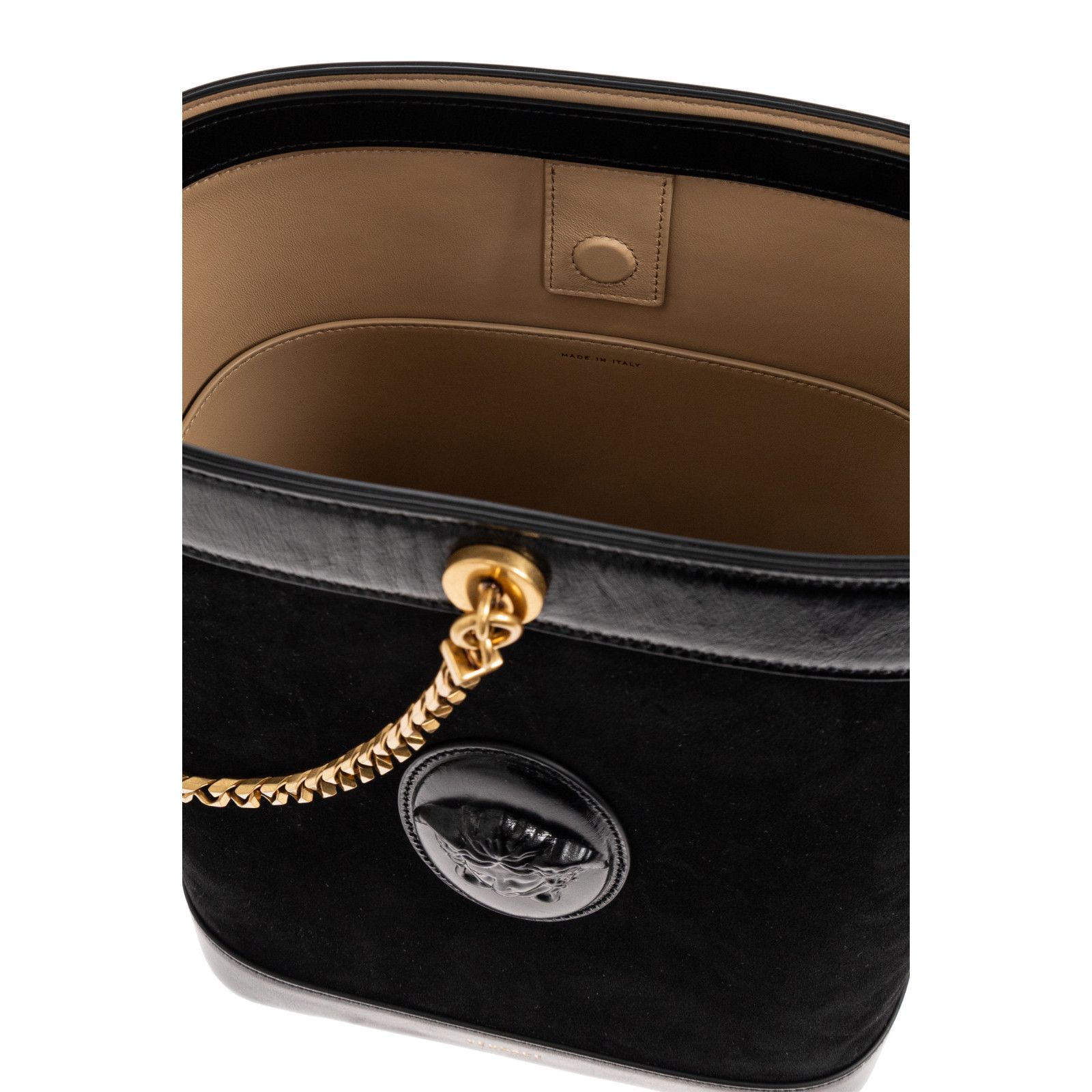 Versace VERSACE Pivot Small Black Bucket Bag New & Authentic Size ONE SIZE - 4 Thumbnail