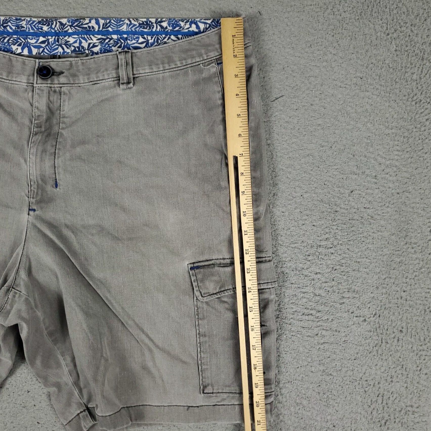 Tommy Bahama VINTAGE Tommy Bahama Cargo Shorts Mens 42 Gray Outdoor Hiking Casual Summer Cotton Blend Size US 42 / EU 58 - 6 Thumbnail