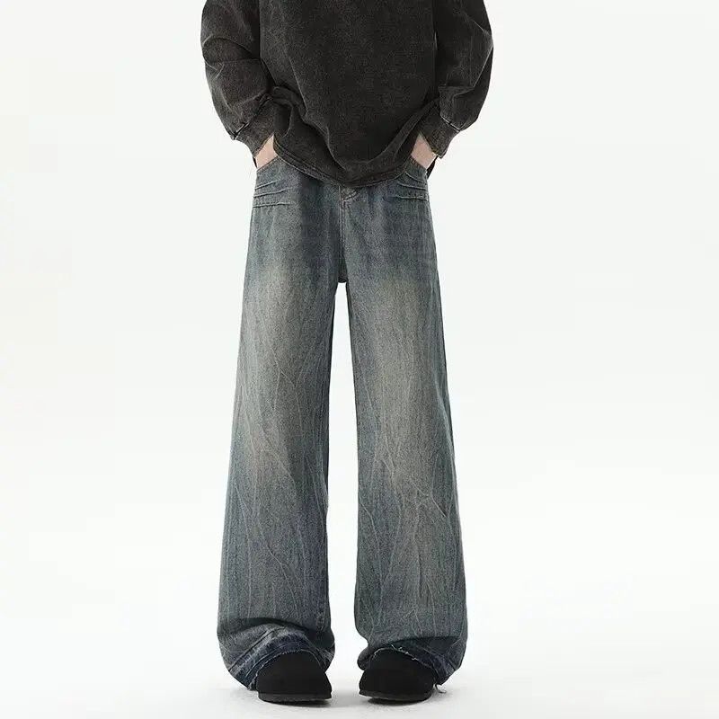 Japanese Brand Retro loose washed micro flared jeans Size US 32 / EU 48 - 2 Thumbnail